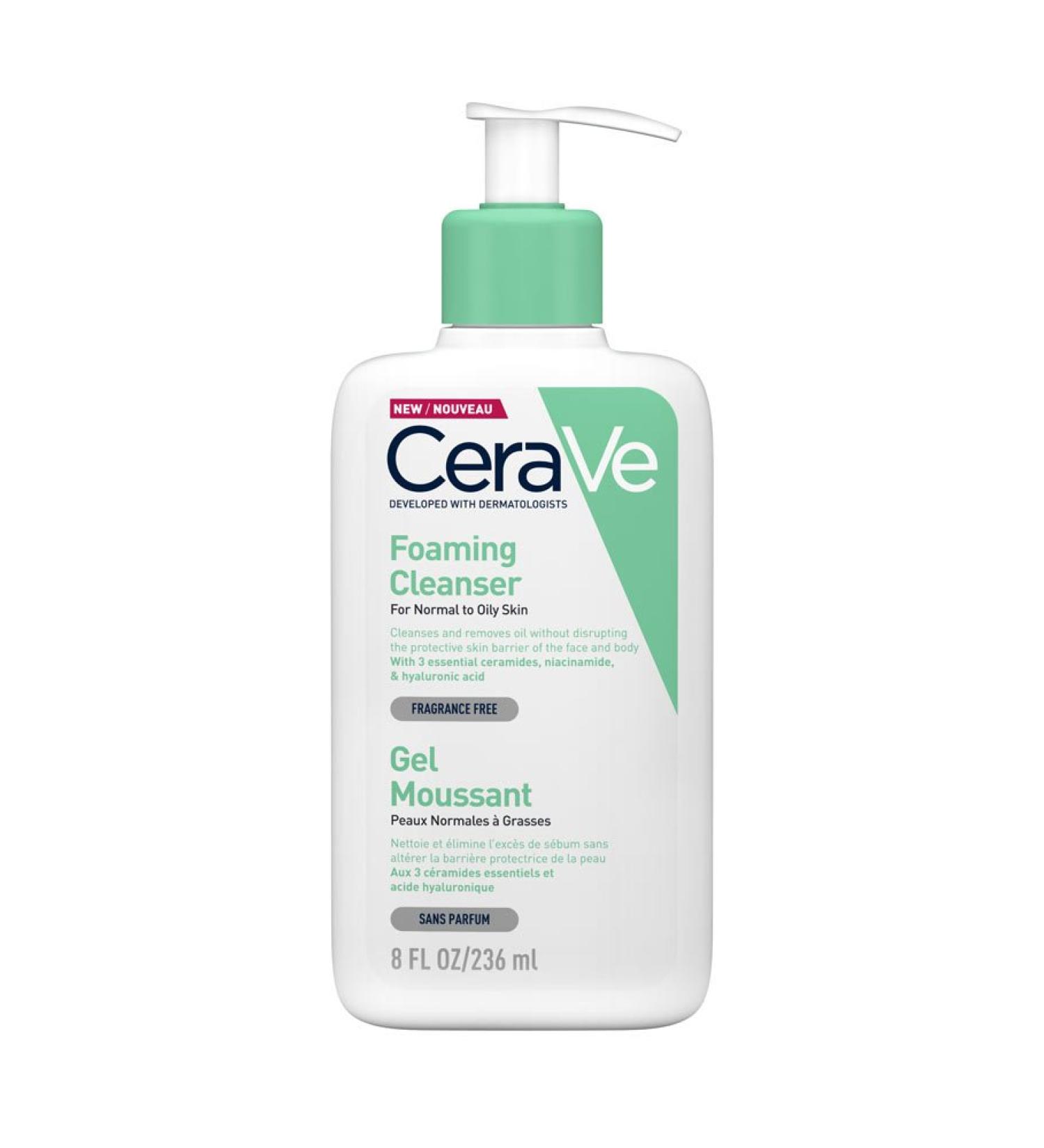 CERAVE foaming cleansing gel for normal and oily skin 236 ml