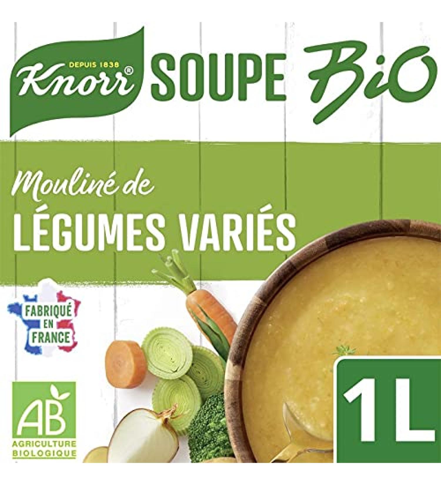 KNORR - Organic Pureed Mixed Vegetables from the Vegetable Garden 1L - Pack of 3 - Buy Online on GoSupps.com