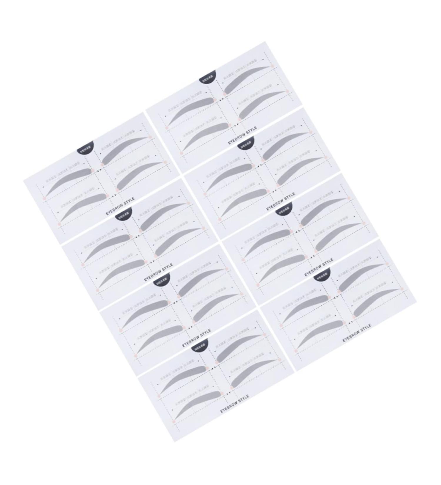 POPETPOP 2 Beauty Kit Easy Eyebrow Stencil Eyebrow Template Eyebrow Stickers Portable Makeup Tools A607 - Buy Online on GoSupps.com