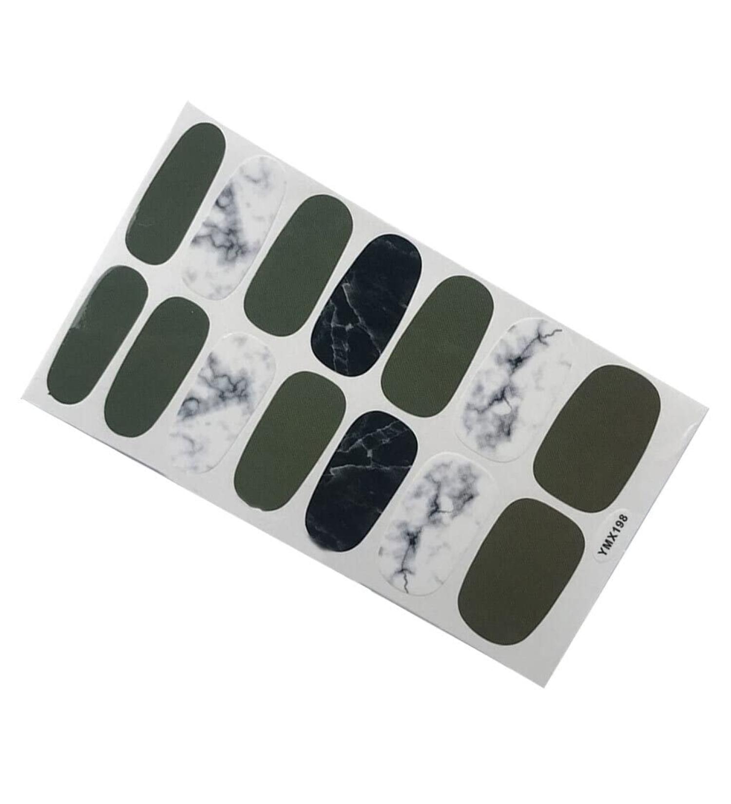 dijiusidy Nail Art Stickers Self-Adhesive Fingernail Decal with Strap Glue DIY Art Decor Full Cover Manicure Kits for Women Girls YMX198 - Buy Online on GoSupps.com