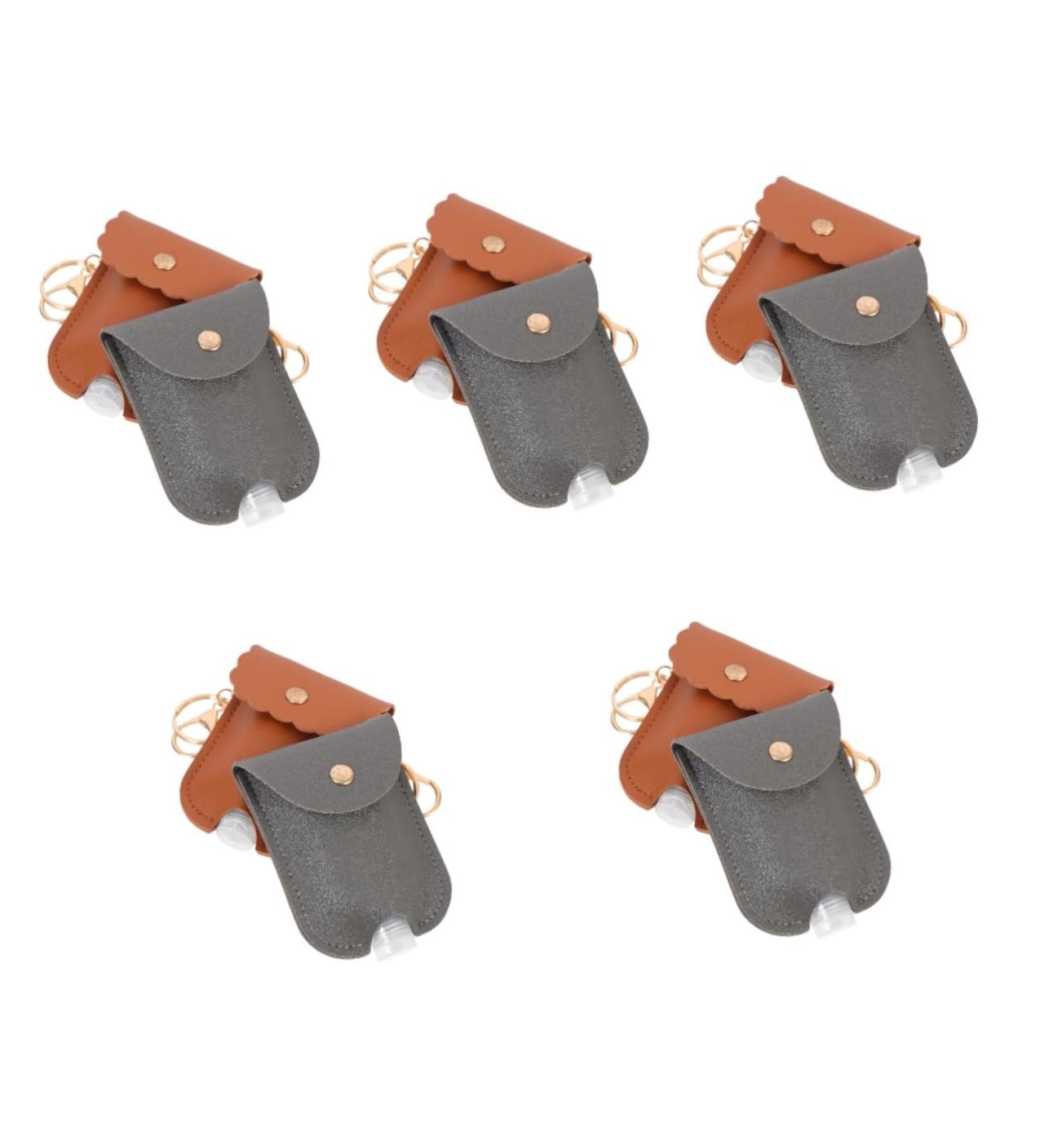 Minkissy 10 STK PU Leather Pendant Travel Container - Key Rings & Hanging Decoration for Travel Bottles & Soap | Perfect for On-the-Go Organization - Buy Online on GoSupps.com