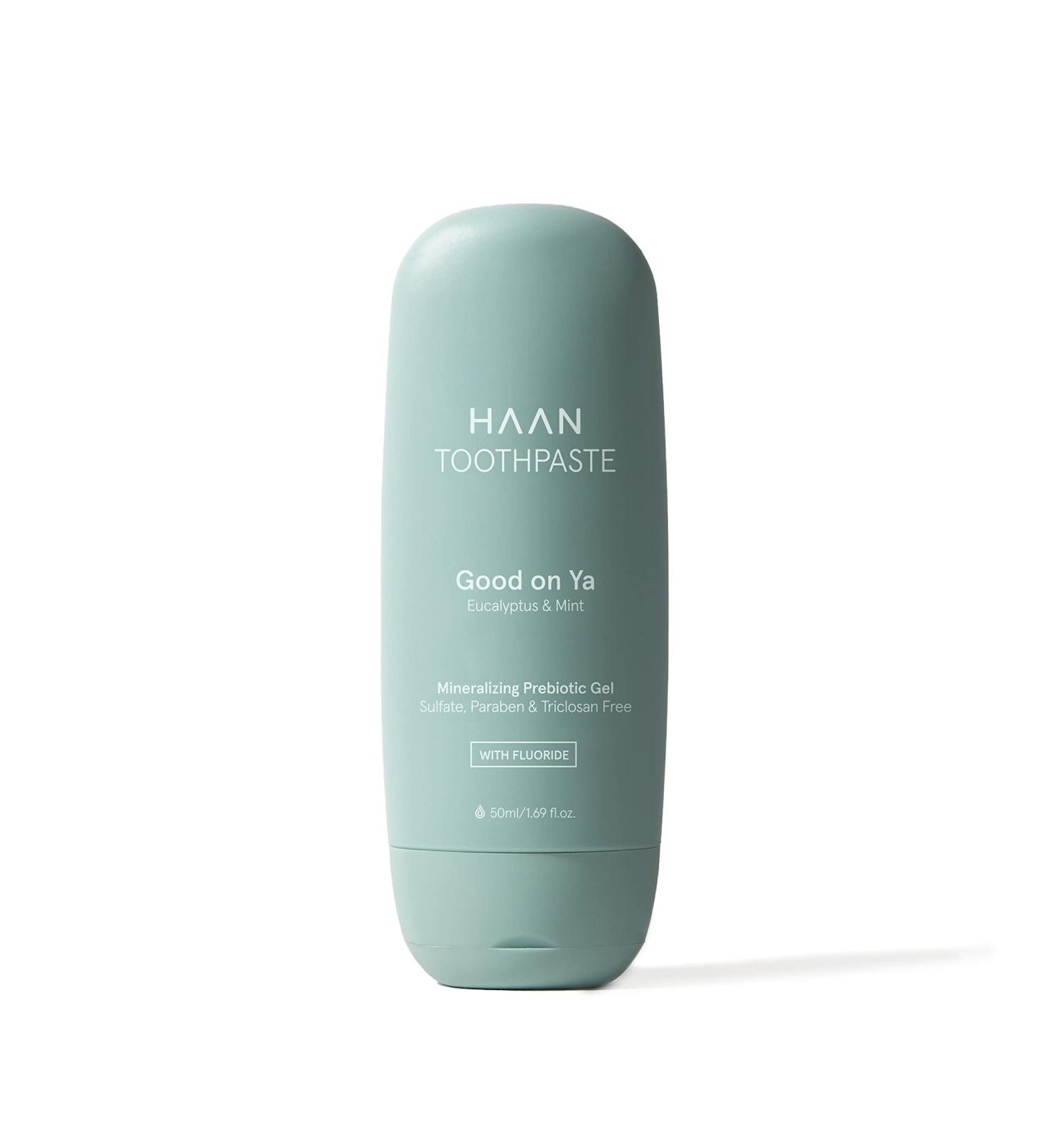 HAAN Soothing Toothpaste with Fluoride | Vegan & Refillable | Eucalyptus & Mint Aroma - 50ml International Shipping - Buy Online on GoSupps.com