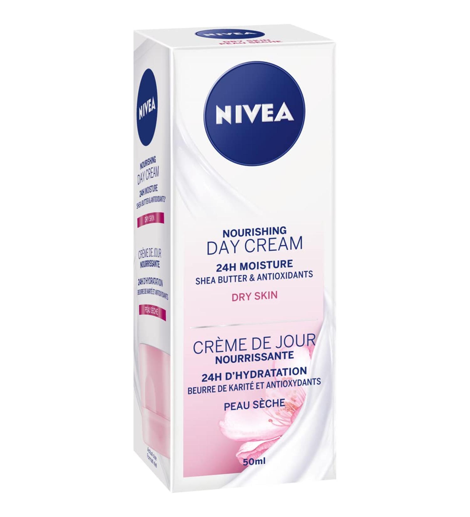 NIVEA Nourishing Day Cream 24H Moisture for Dry Skin 50ml - Buy Online on GoSupps.com