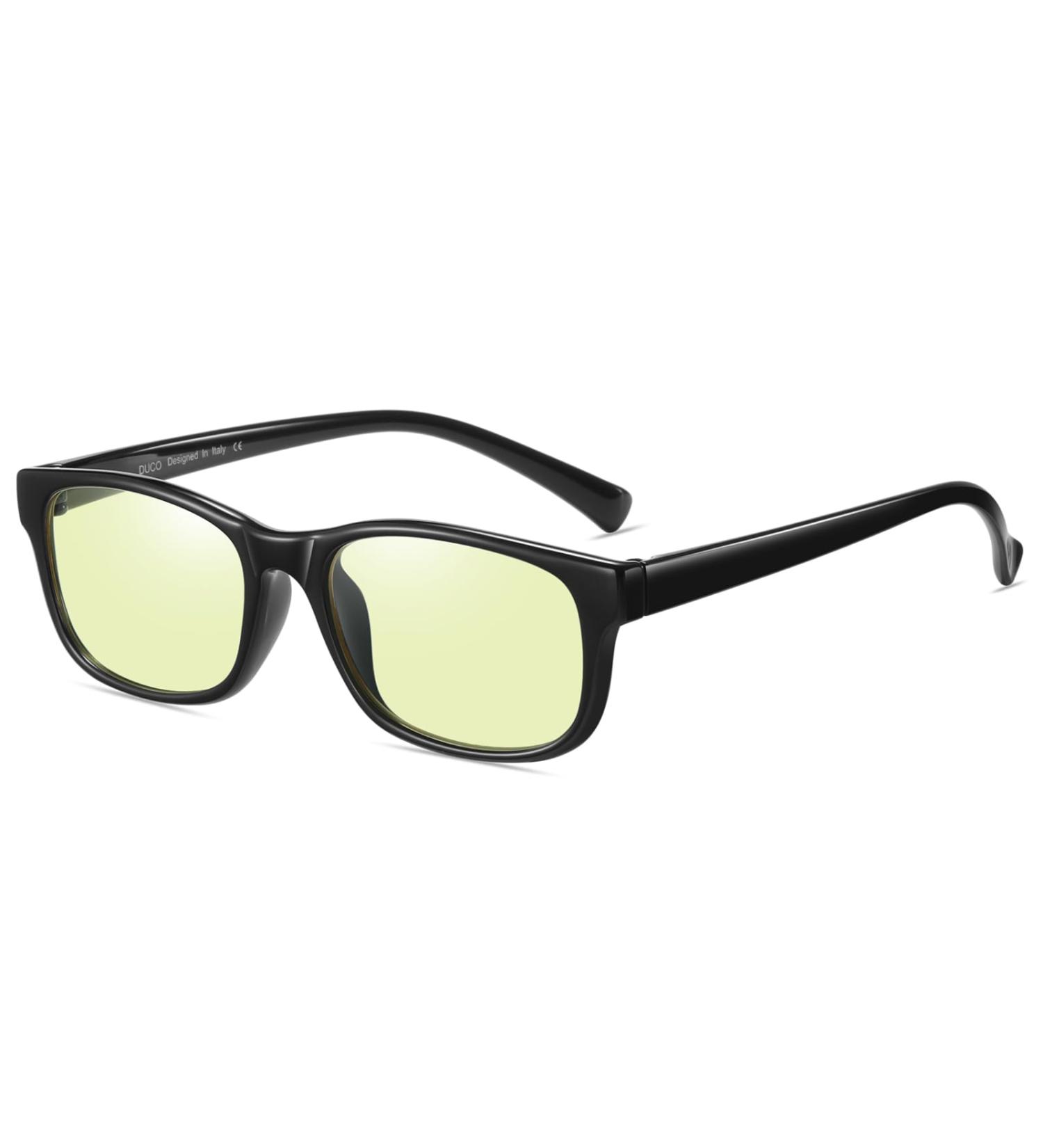 DUCO 8016 Blue Light Blocking Glasses | Gamer & Computer Glasses in Shine Black - Reduce Eye Strain & Enhance Gaming Experience - Buy Online on GoSupps.com