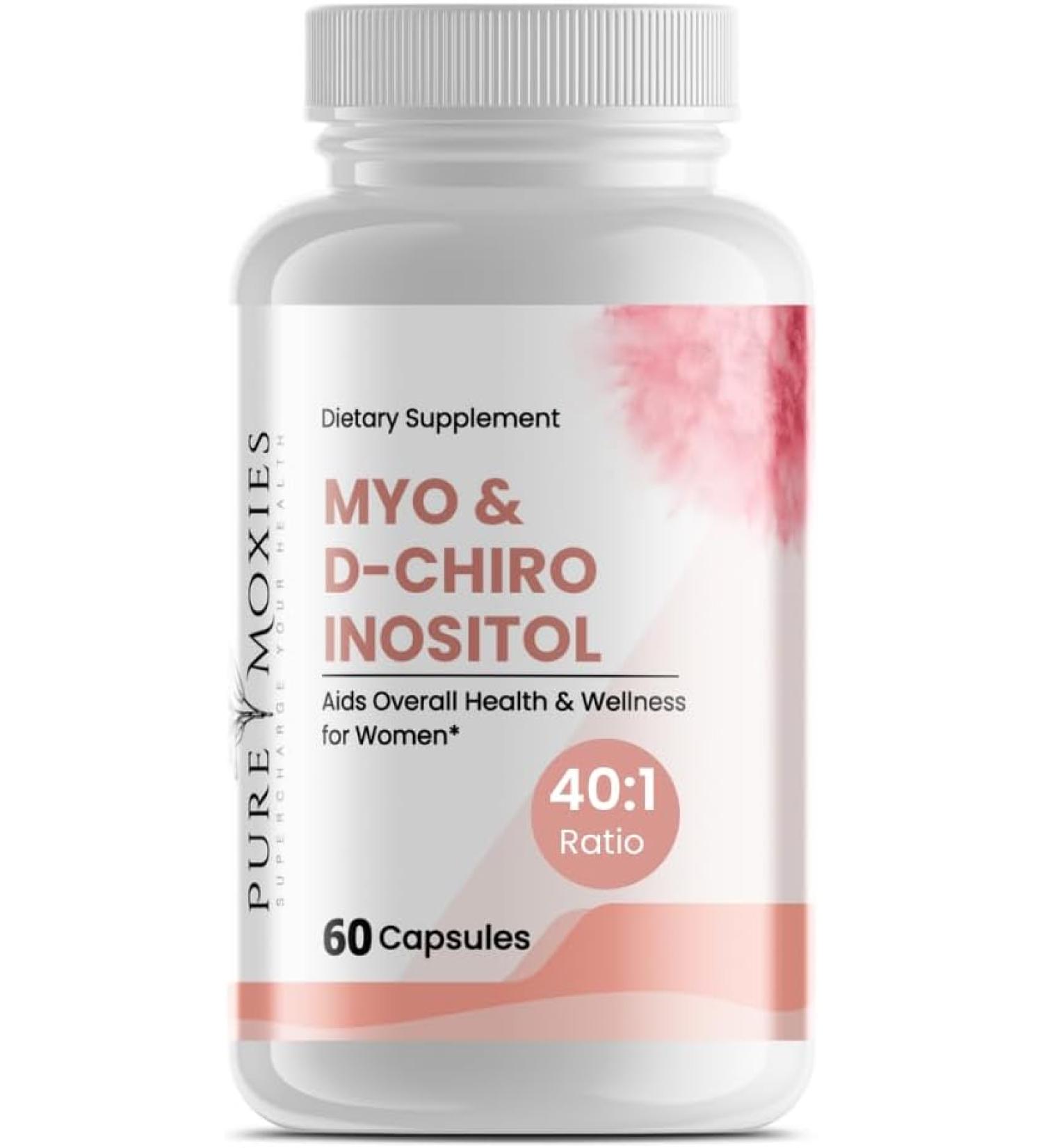 Pure Moxies Myo& D-Chiro-Inositol for Women - 60 Capsules - Buy Online on GoSupps.com