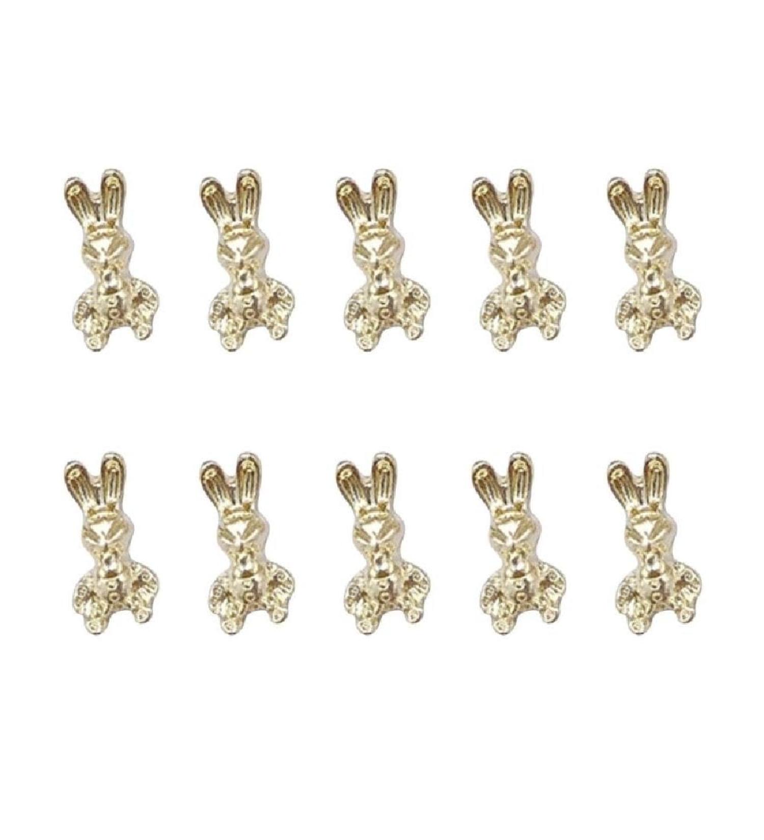 Metal Nail Art Studs 3D Metal Nail Art Jewelry Decorations Bows Rabbits Moon Multi-Shapes Nail Decoration Accessories Nail Art Jewels - Buy Online on GoSupps.com
