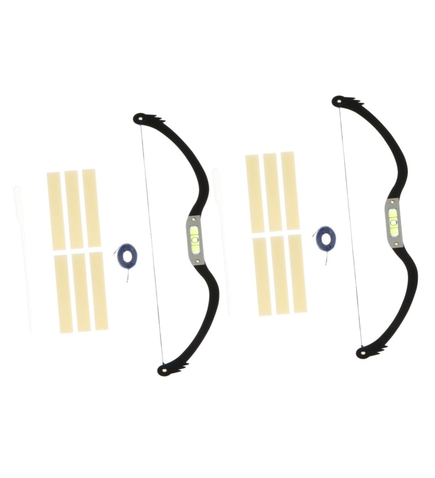 Hemoton 2pcs Bow Eyebrow Ruler Measuring Tool Stainless Steel Eyebrow Trimming Positioning Ruler - Buy Online on GoSupps.com