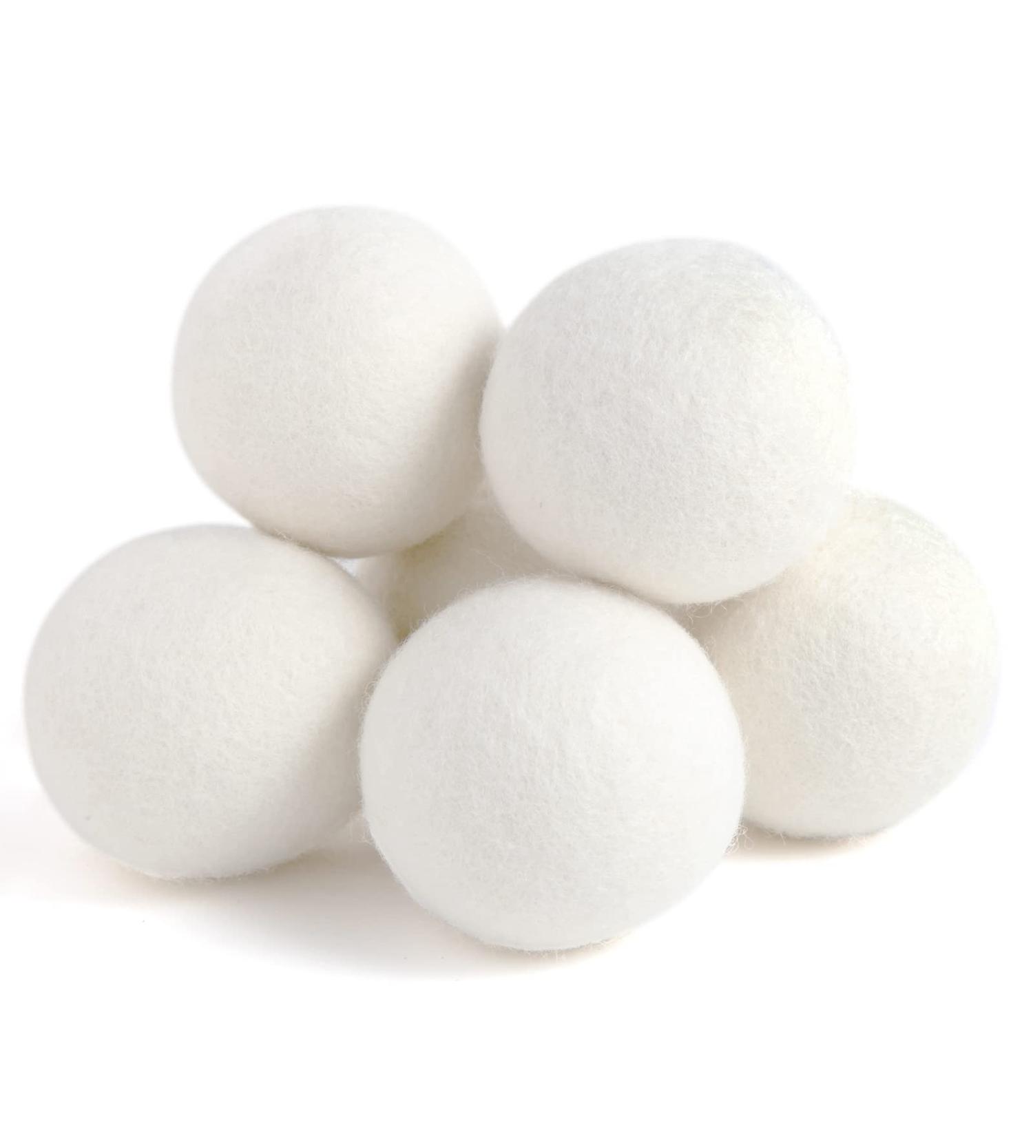 Woolly Molly XL 6-Pack Organic Wool Dryer Balls New Zealand Wool, 1200 Loads, Energy & Time Saver, Fabric Softener, Anti-Static, Lint Free - Buy Online on GoSupps.com