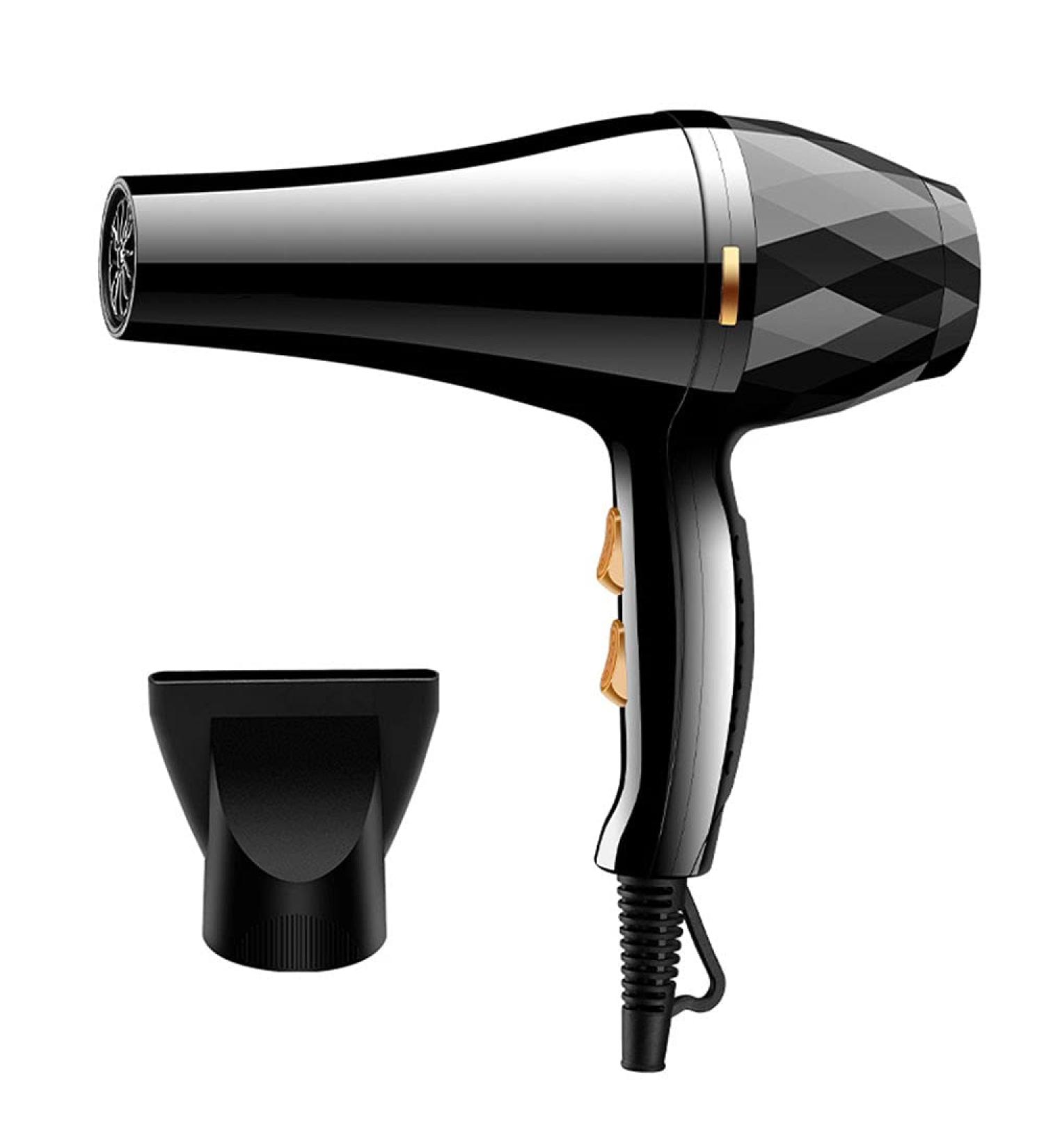 Hair Dryer Professional Ionic Hairdryer 2300W Salon Fast Blow Dryers 3 Temperature 2 Speed Settings Low Noise Hair Dryer Powerful AC Motor with 1 Nozzle 1.5m Long Cable for Home and Salon Black Small - Buy Online on GoSupps.com