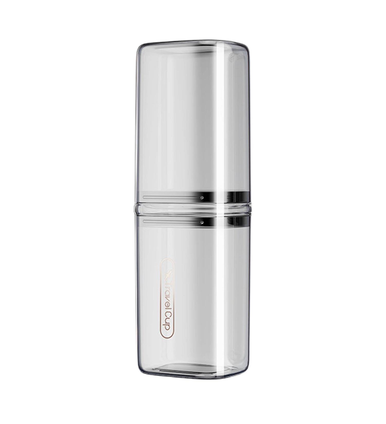 Travel Toothbrush Holder Case - Portable Organizer for On-the-Go Outdoor and Camping - Transparent Gray - Buy Online on GoSupps.com