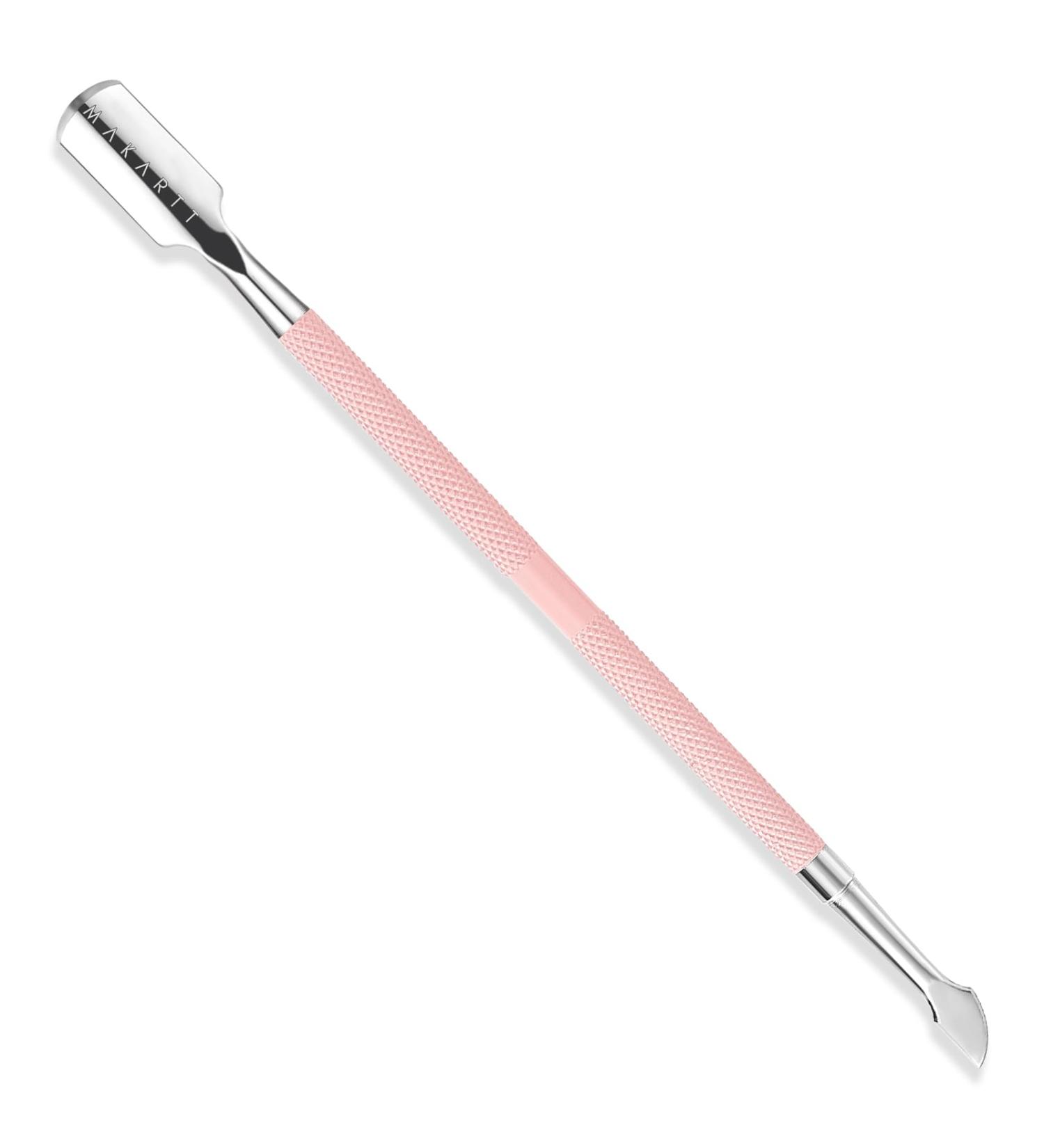 Makartt Cuticle Pusher Cuticle Remover Dual Ended Stainless Steel Nail Cleaner Tool Gel Nail Polish Remover Manicure Pedicure Tool Pink 02 - Buy Online on GoSupps.com