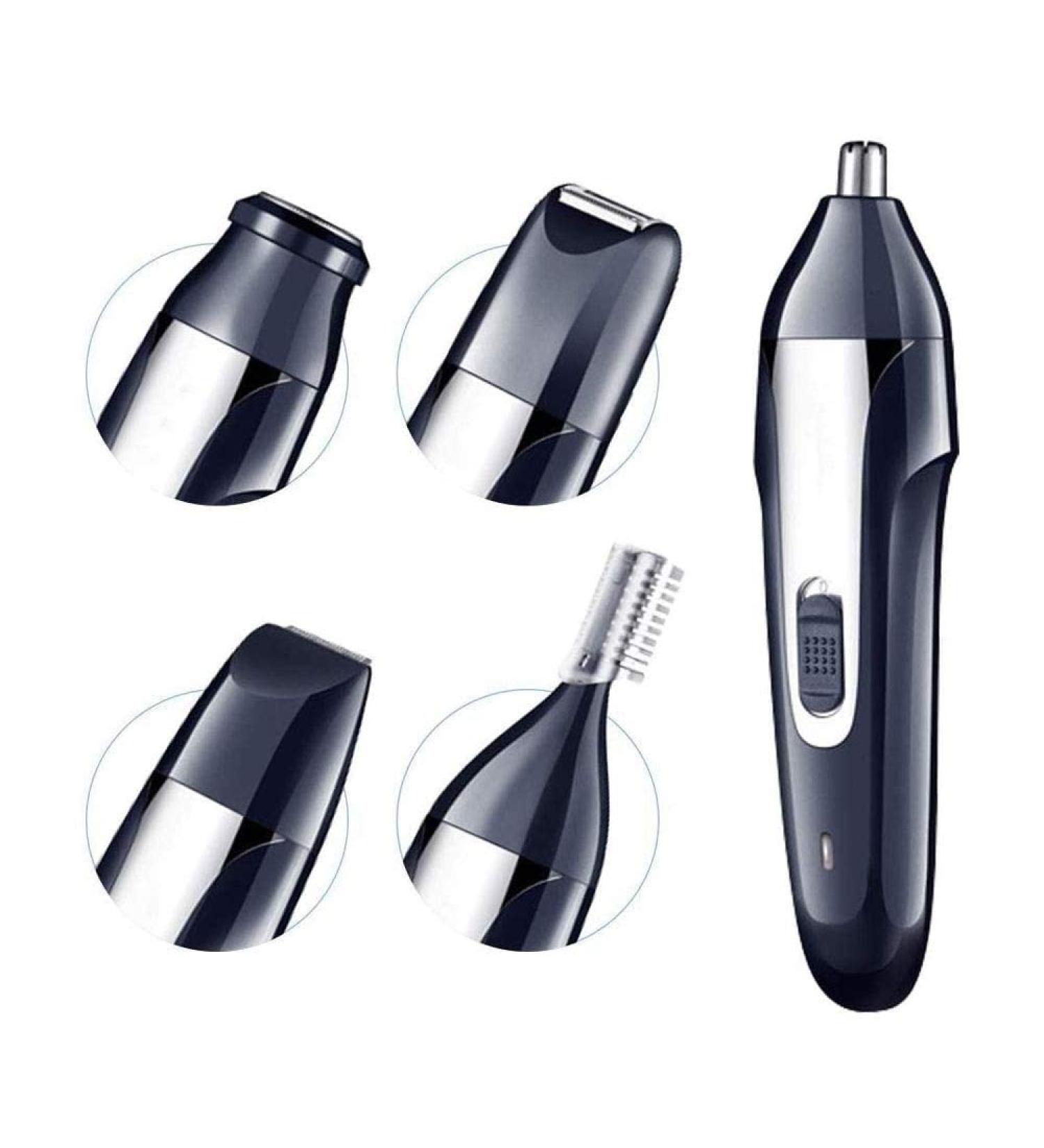 Portable Electric Nose and Ear Hair Trimmer for Men | IPX7 Waterproof with Stainless Blades - All-Purpose Grooming - Buy Online on GoSupps.com
