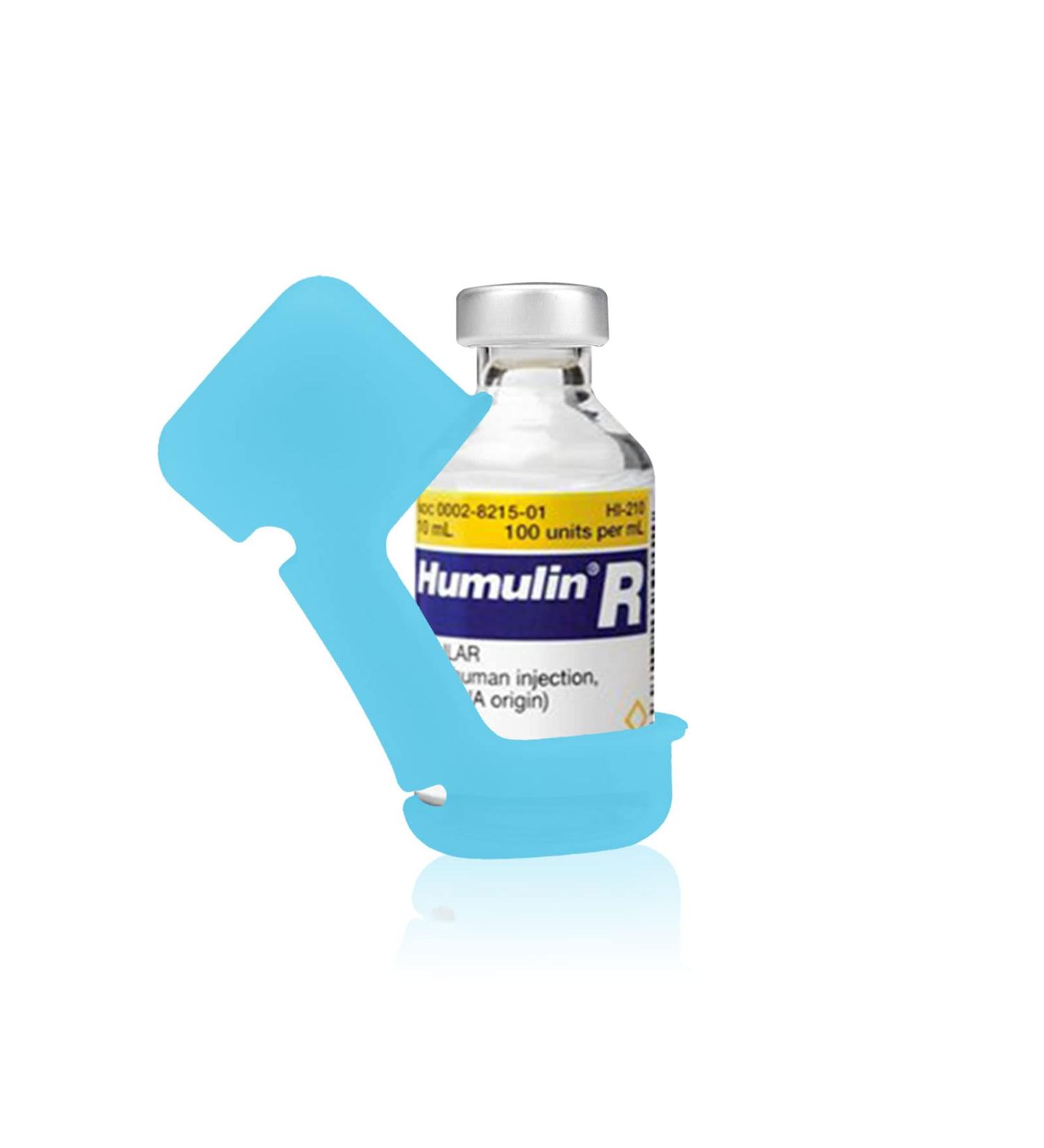 iGuerburn Insulin Vial Protector - Blue Silicone Sleeve for 10ML Insulin Vials - Buy Online on GoSupps.com