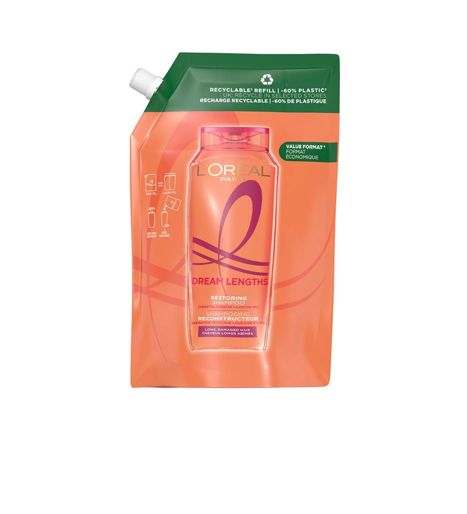 L'Oreal Paris ELVIVE DREAM LONG reconstructive shampoo eco pack 500ml