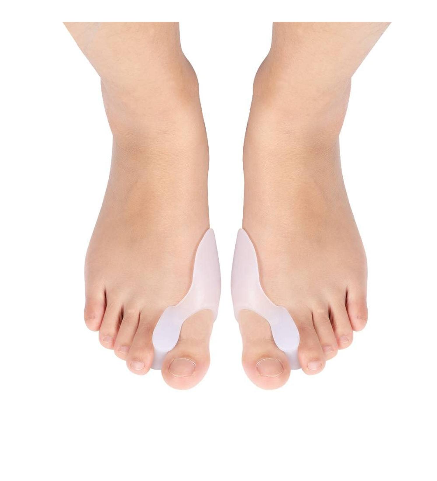 Gel Big Toe Bunion Guard Kit - Men and Women Bunion Corrector & Straightener for Hammer Toe. Ideal for Running & Sleeping - Day/Night Treatment - Buy Online on GoSupps.com