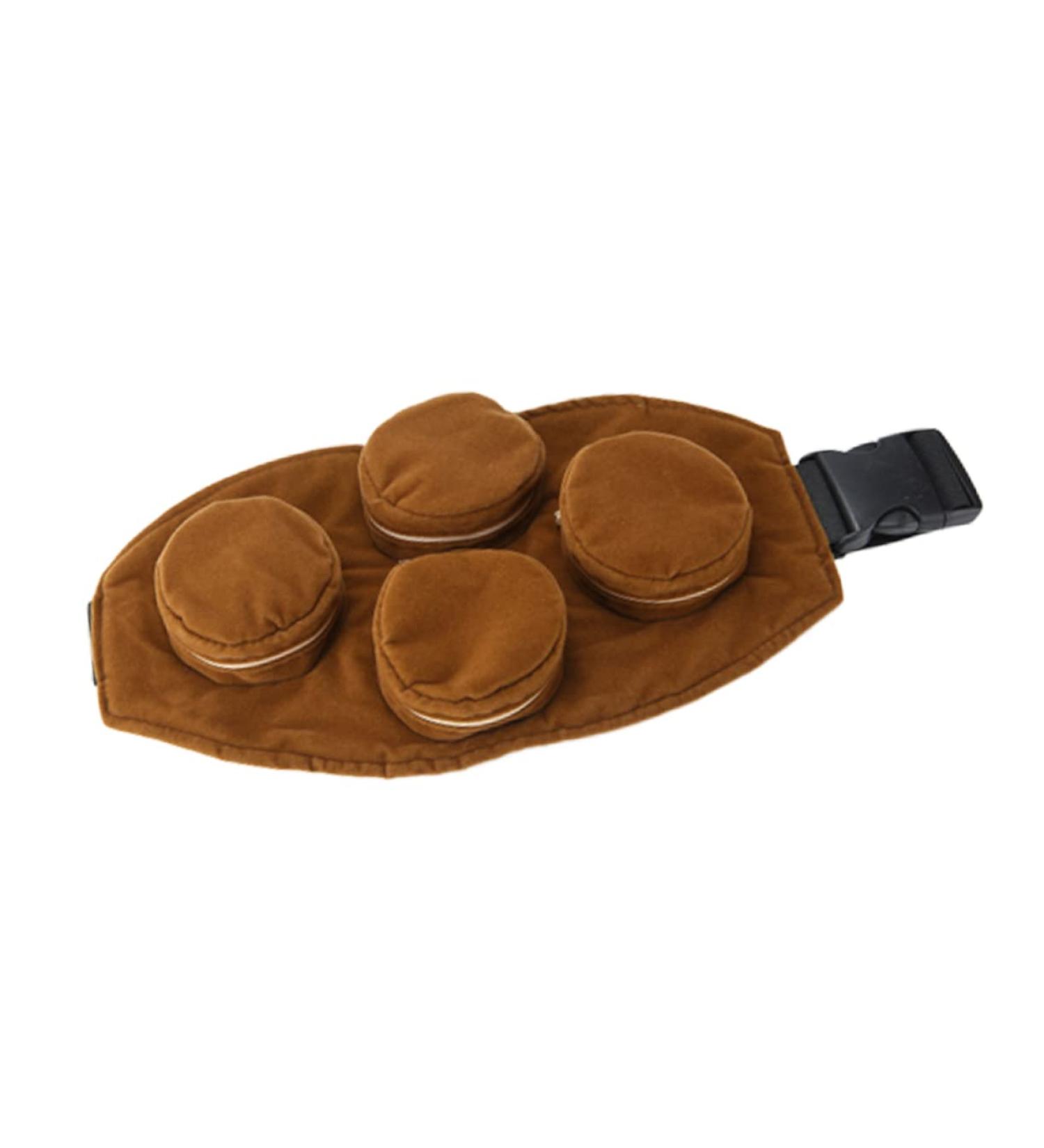 Partykindom MOXA Cover Sandals for Reflex Zone Massage - Hot Healthcare Moxibustion Dishwasher Safe Brown Size 3 - Buy Online on GoSupps.com