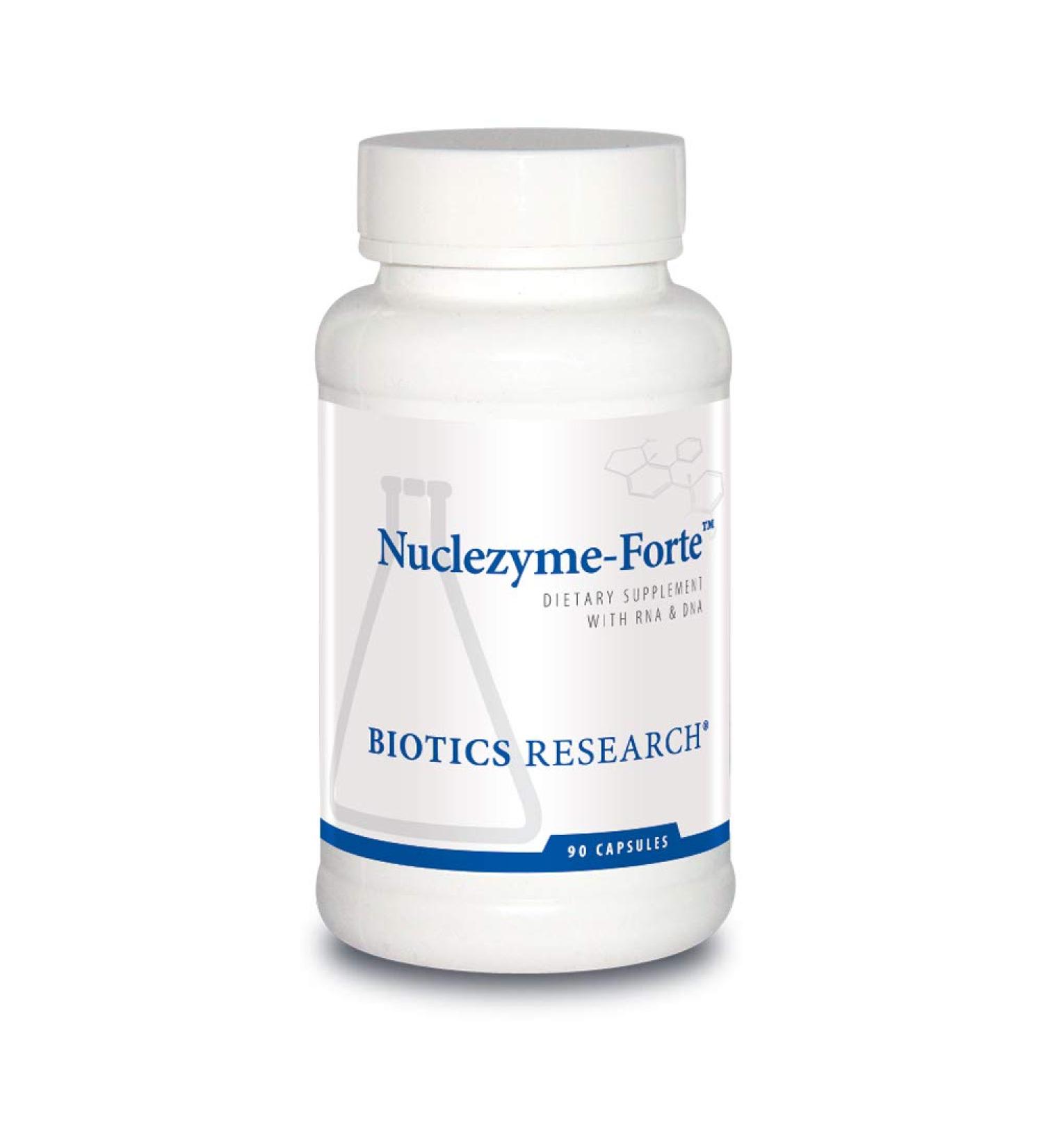 BIOTICS Research Nuclezyme-Forte B-Complex Supplement - Source of RNA/DNA, Fortified Multivitamin, 90 Caps - Buy Online on GoSupps.com
