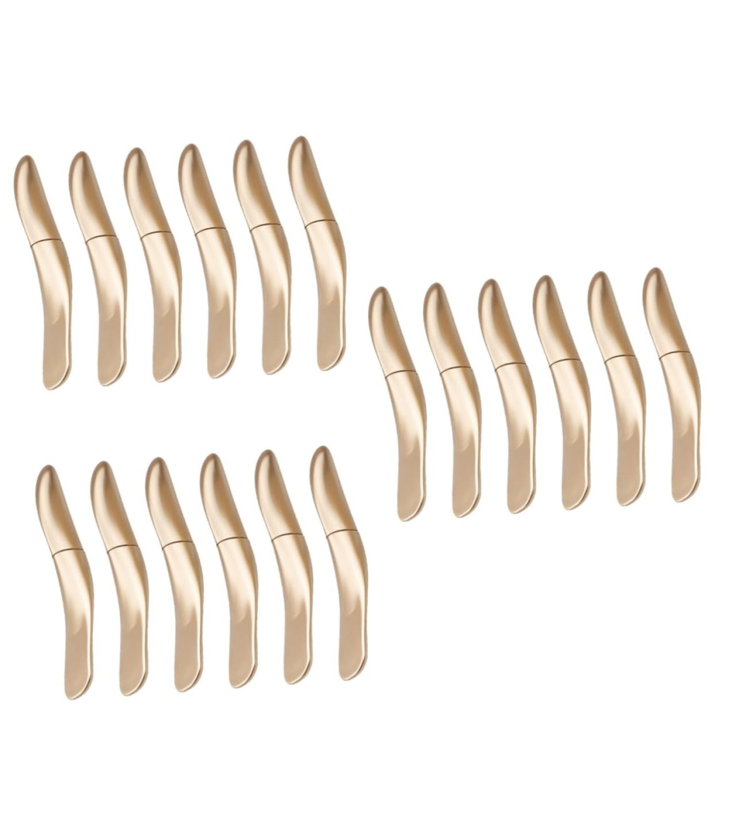 CANIGHT 18 Pcs Eyeliner Empty Tube Eyelash Oil Lash Lengthening Mascara oil Lash Serum Wand Pp Golden - Buy Online on GoSupps.com