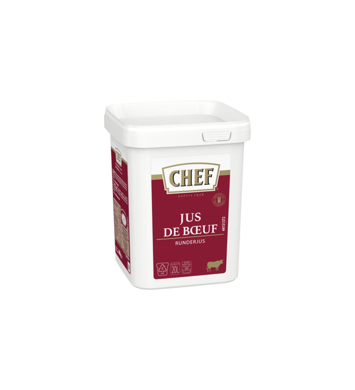 Wine And More CHEF Beef Jus 600g | Concentrated Culinary Base for Sauces Meats & Stews