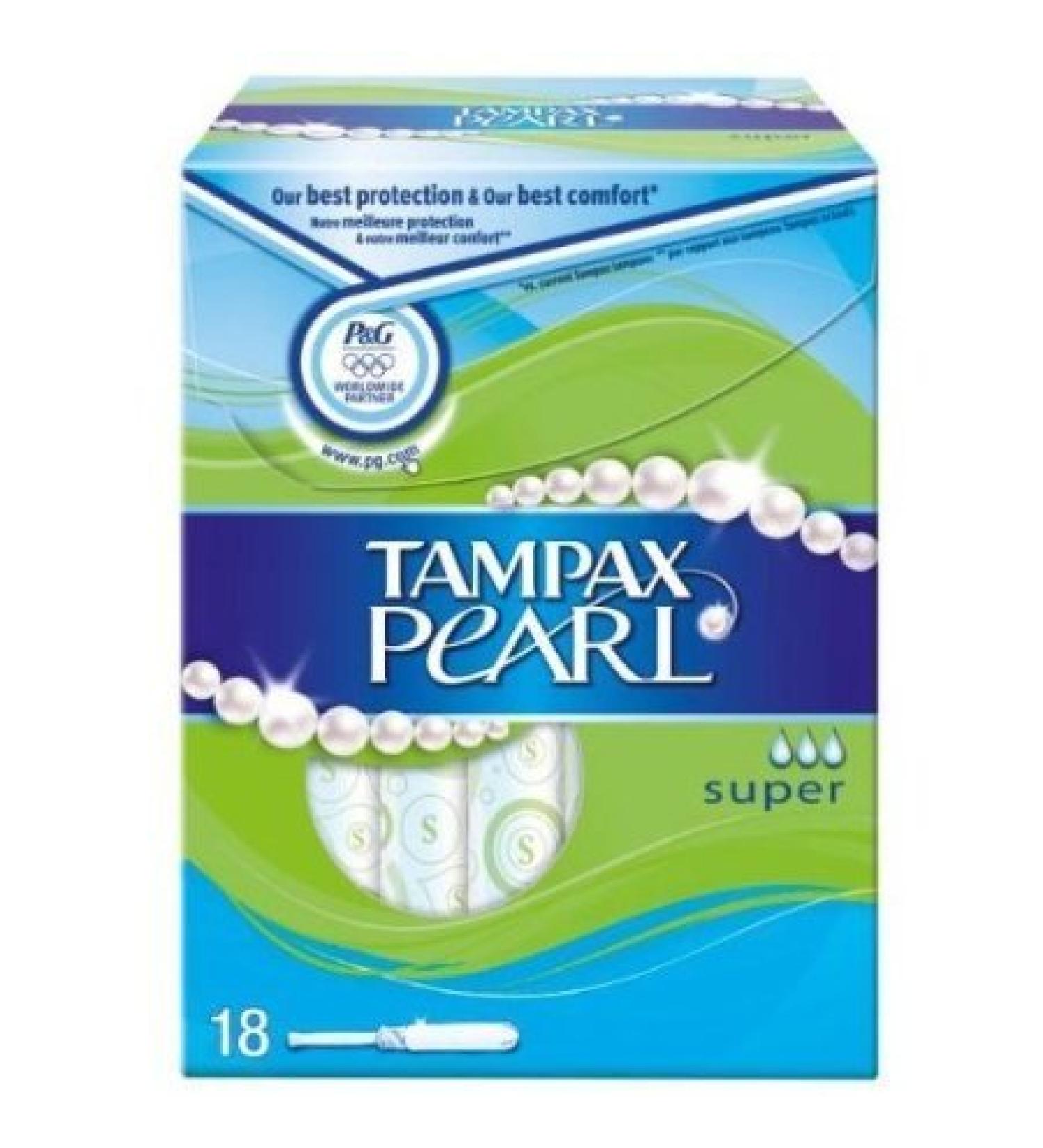 Tampax Pearl Super 18's 2-pack (2 x 18's)