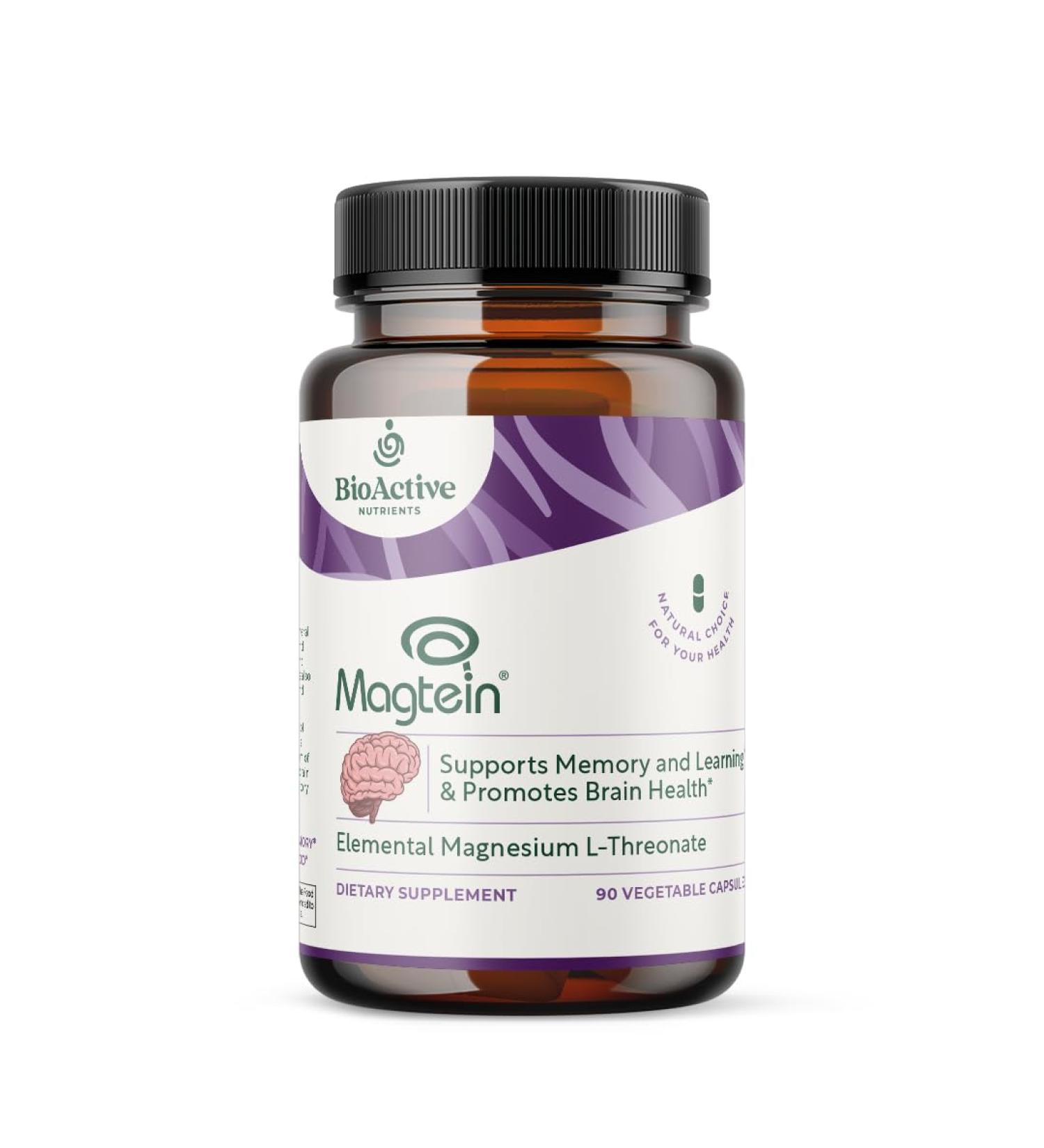 Magtein Magnesium L-Threonate - 90 Capsules - Magnesium L-Threonate Support Brain Health* - Buy Online on GoSupps.com