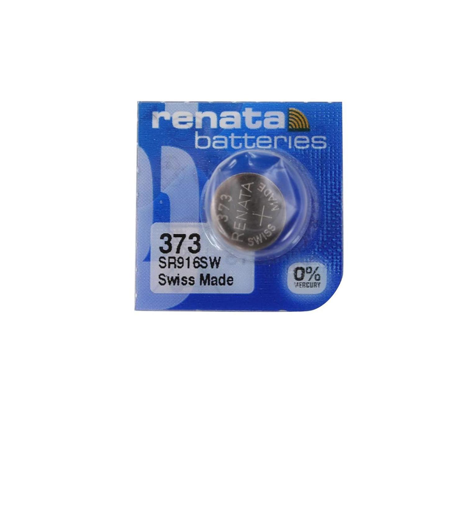 Renata Batteries 373 Silver Oxide Watch Battery (5 Pack)