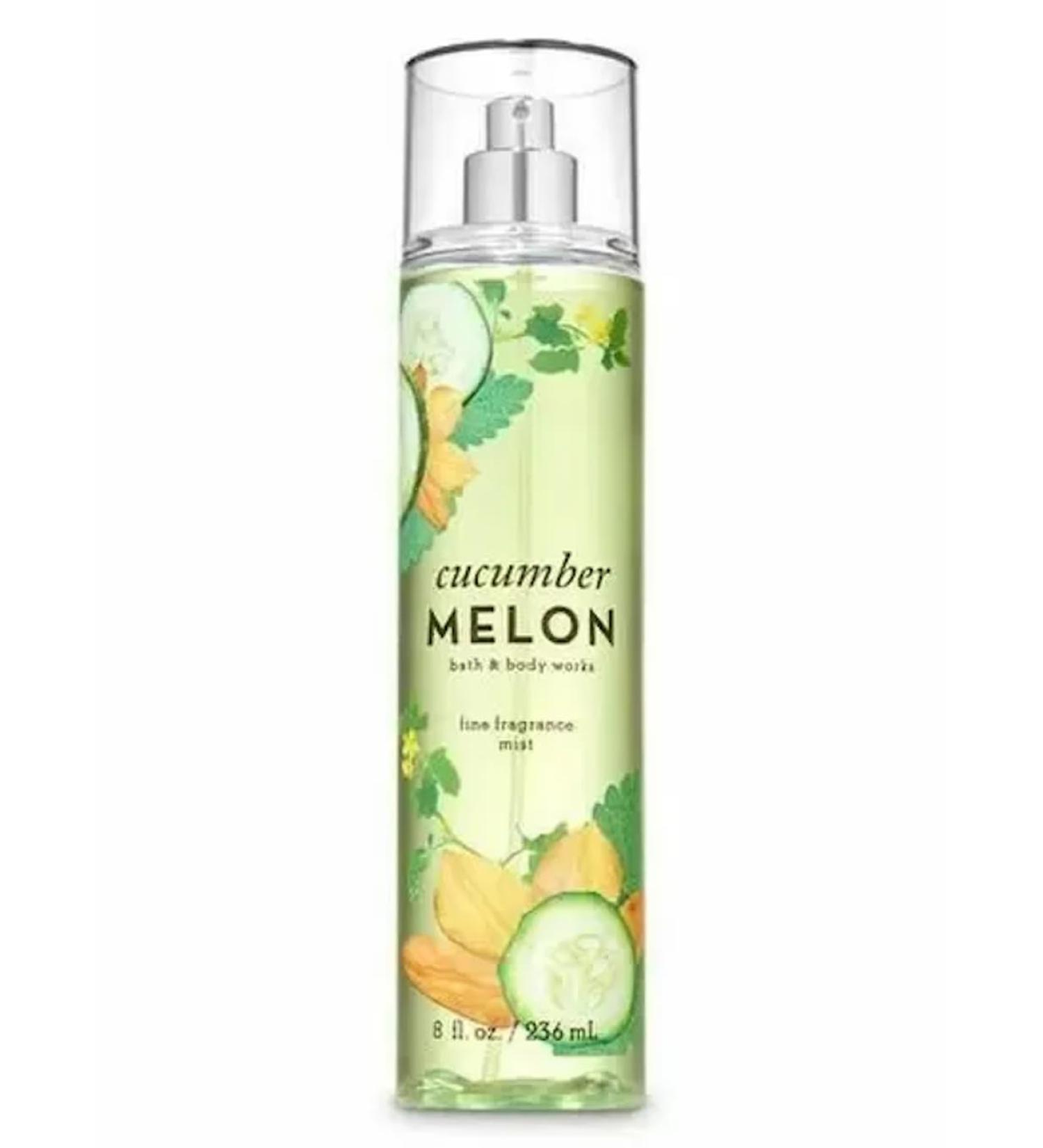 Bath & Body Works Cucumber Melon Fine Fragrance Body Spray Mist 8 fl oz / 236 mL (Cucumber Melon)