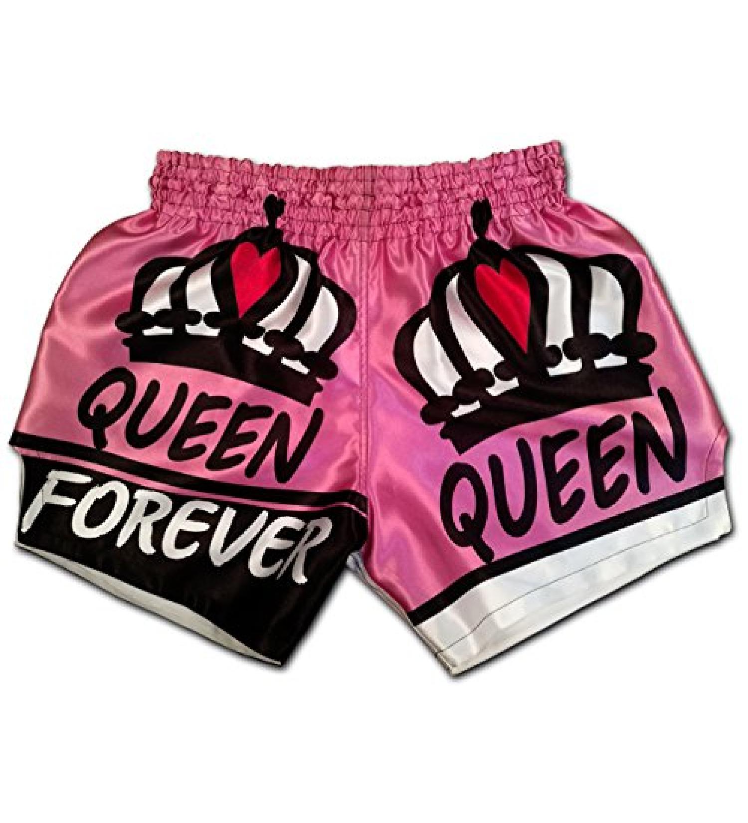 Queen Forever Women's Muay Thai Boxing Shorts MMA Kickboxing Trunks - Small - Buy Online on GoSupps.com
