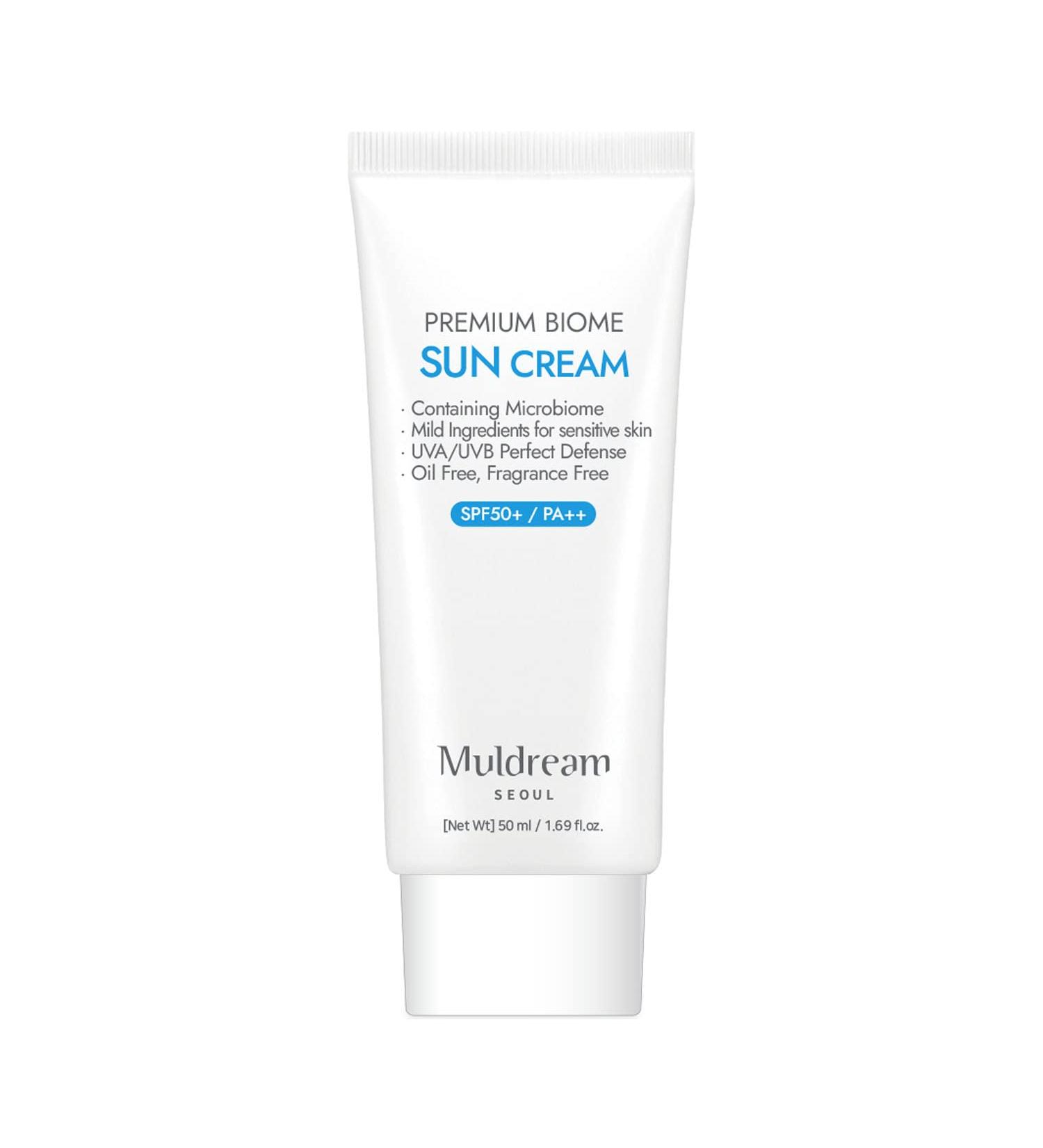 Oil Free Premium Biome Sun Cream SPF50+ / PA++ | Korean Made | Best Sunscreen for All Skin Types - 1.69 Fl oz - Buy Online on GoSupps.com