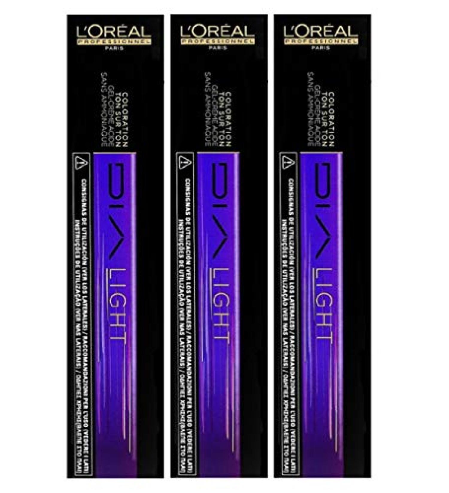 3er Loreal Professionnel Dia Light 9 11 Deep Silver 50 ml