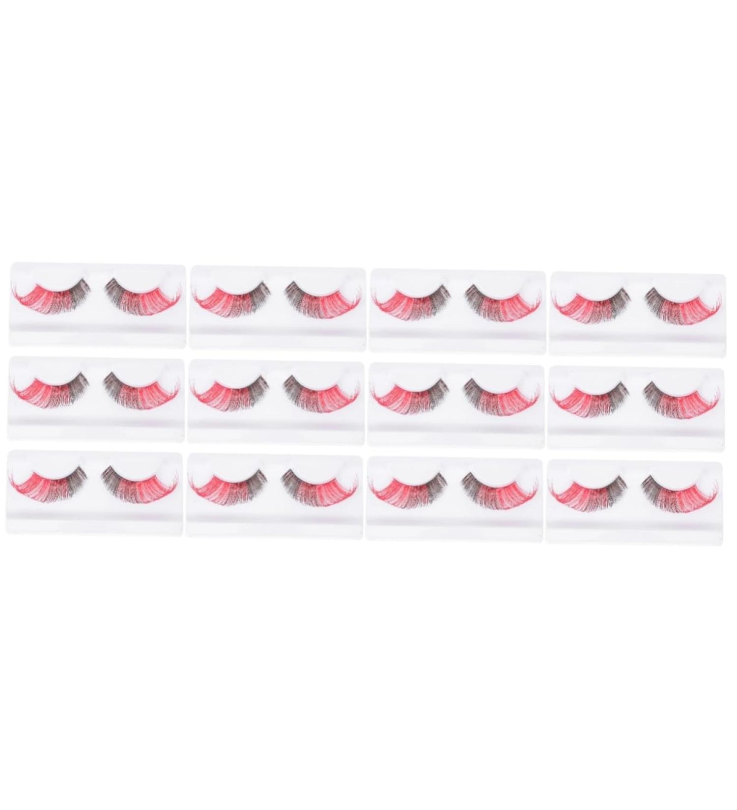 ABOOFAN 12 Pairs Halloween False Eyelashes Vivid Eyelashes Makeup Faux Eyelashes Pesta as Postizas Naturales Natural False Eyelashes Art Eyelashes Adhesive Dense Miss Imported Fiber - Buy Online on GoSupps.com