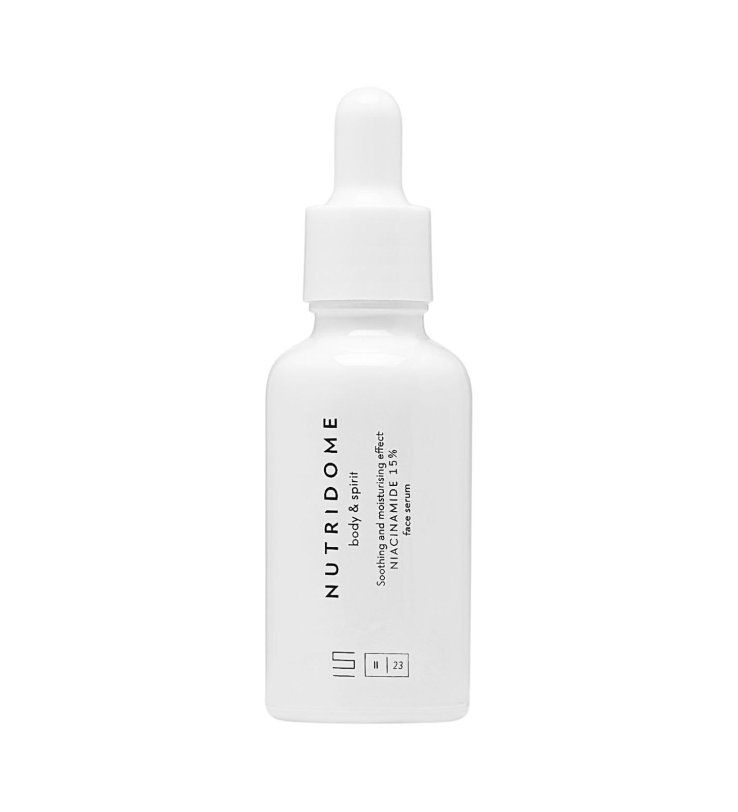 Nutridome Face Serum with Niacinamide 15% Vitamin B 30 ml - Anti-Imperfection Face Serum - Hydration Even Skin Tone and Skin Protection Skin Repair Serum Skin Care - Buy Online on GoSupps.com