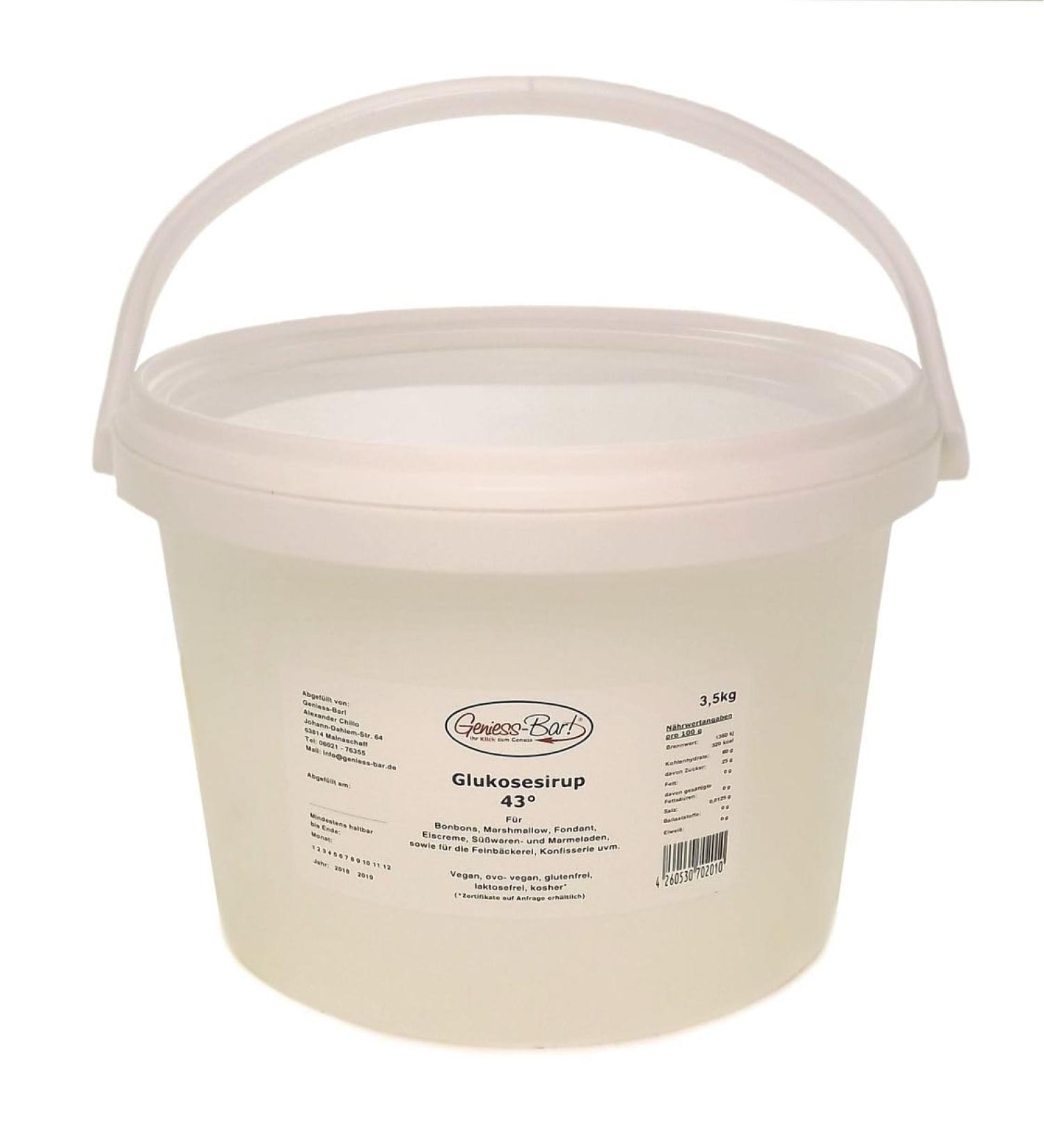 Glucose syrup 43 3 5 kg sugar syrup glucose glucose vegan kosher