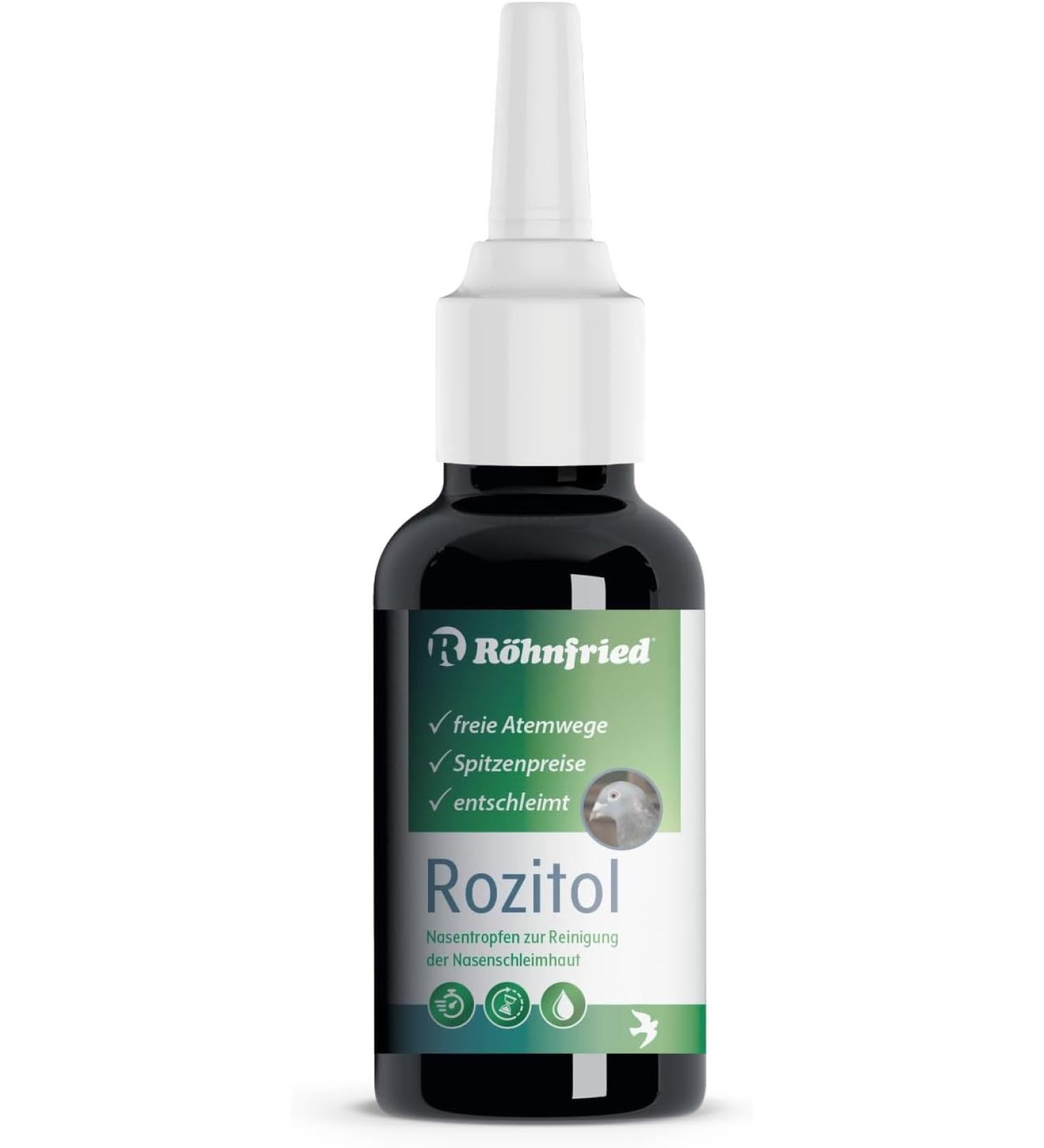 R hnfried Rozitol | Clear airways | Cleans and disinfects the noses of racing pigeons | (50 ml)