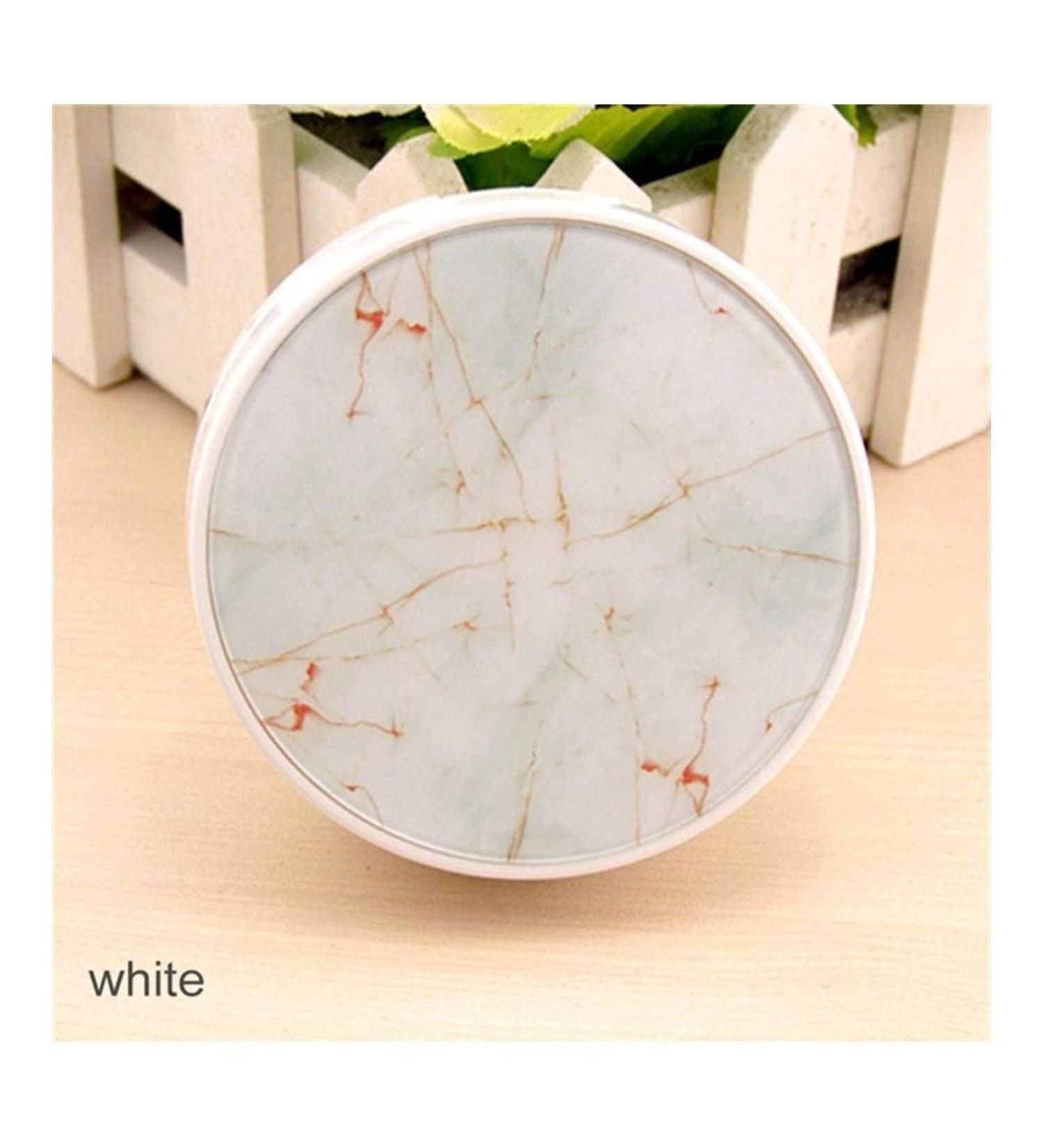 Marble Contact Lens Container - Geometry-Shape Moving Scope Glasses Box for Women - Hard Shell - White - Buy Online on GoSupps.com