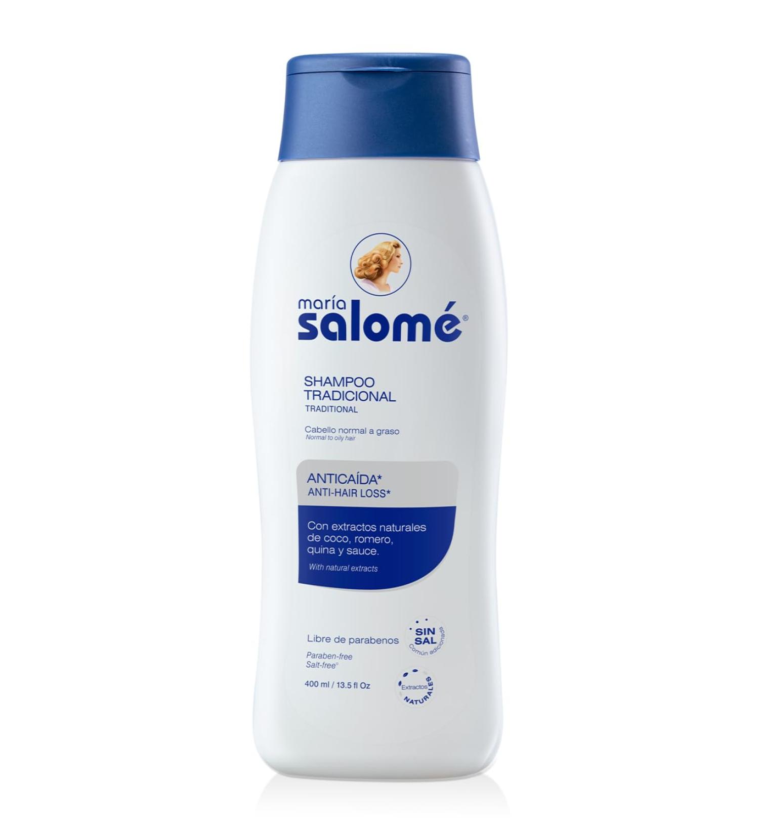 Maria Salom Shampoo 400ml - Antica y Estimula el Crecimiento - Sin Sal y Sin Parabenos - Buy Online on GoSupps.com