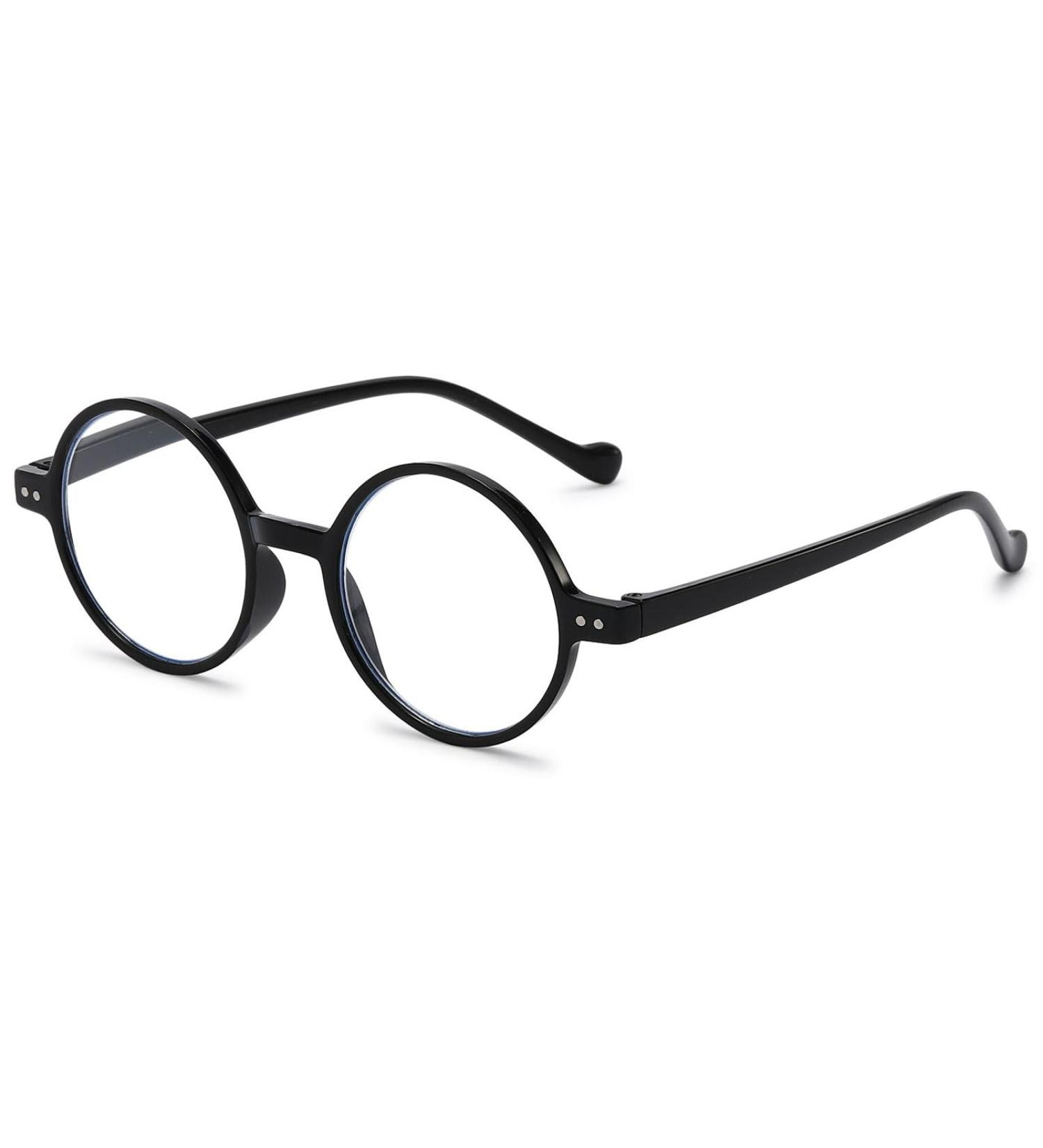 Abetos Retro Blue Light Filter Glasses for Men & Women - Modern Round Anti-Blue Light Reading Glasses - 1.5x Visual Aid - Buy Online on GoSupps.com