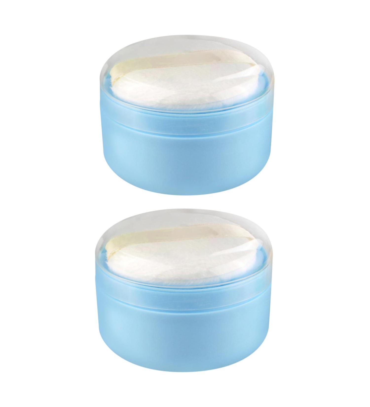 2 ensembles Poudre pour Corps avec Houppette et Tamis Bo te de Rangement Applicateur Doux pour Gar on Fille et Adultes Usage Maison et Voyage - Buy Online on GoSupps.com