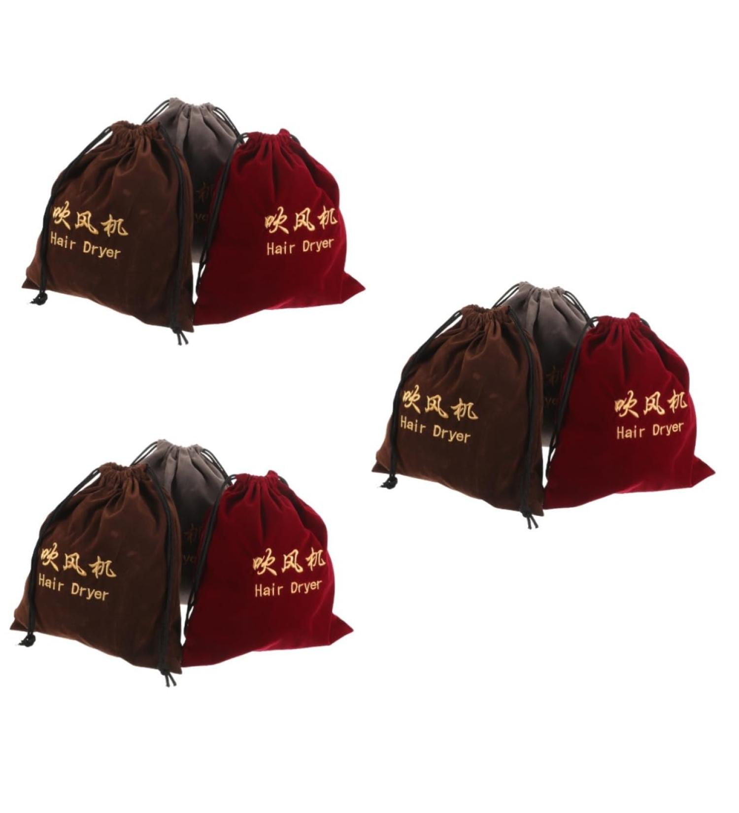 Healeved 9 Pcs Hair Dryer Storage Bag Velvet Storage Bag Travel Makeup Bag Organizer Travel Blow Dryer Fabric 29.5x27cmx3pcs As Shownx3pcs - Buy Online on GoSupps.com