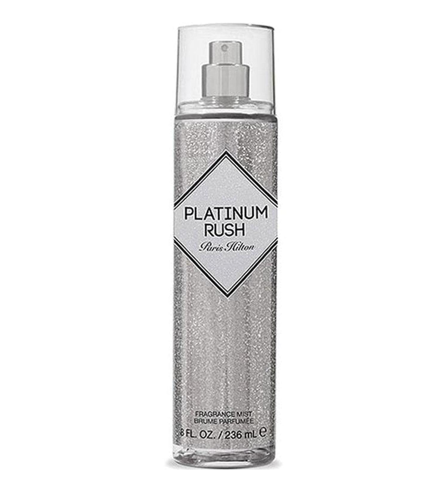 Paris Hilton Platinum Rush Body Spray for Women | Floral and Fruity Scent | Bright and Sophisticated | Long-Lasting Perfume | 8 Oz 8 Fl Oz (Pack of 1)