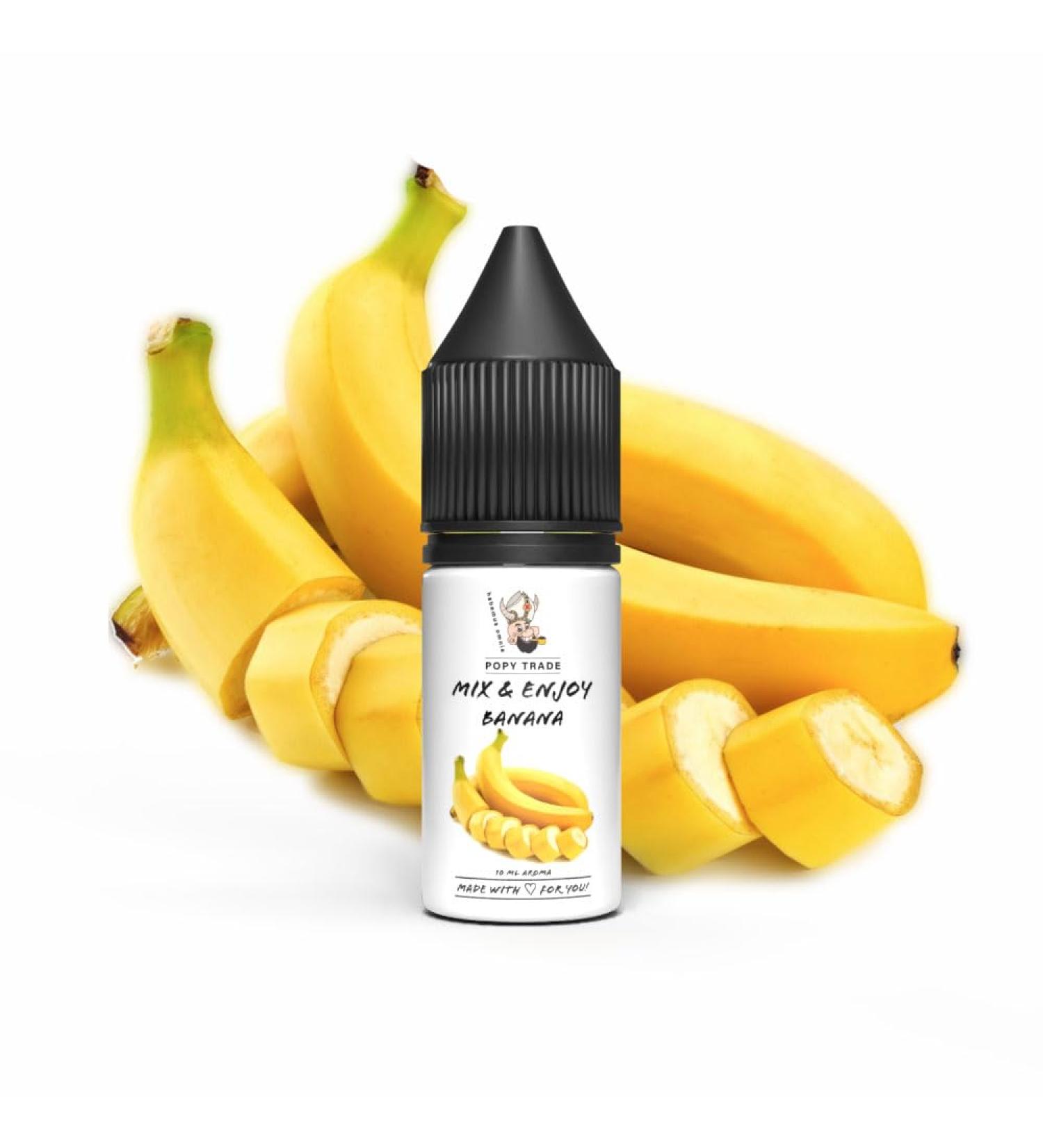 POPY Trade Mix & Enjoy Banana High Dosage Flavor 10ml Easy High Efficiency Mix for Nebulizer Fog Machines Diffuser Food Beverage DIY Projects etc. - Buy Online on GoSupps.com
