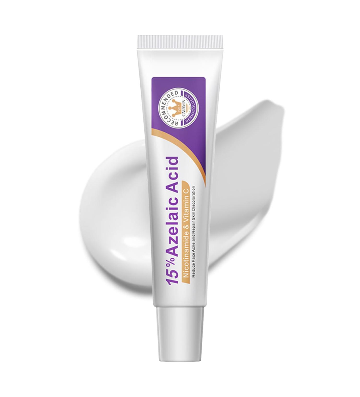 15% Azelaic Acid Cream with Niacinamide & Vitamin C - Non-Sticky Hydrating Facial Cream for Acne-Prone & Blemish-Prone Skin Redness Calming Azelaic Acid Gel for Smooth Skin Texture (Pack of 1) 1 Ounce (Pack of 1) - Buy Online on GoSupps.com
