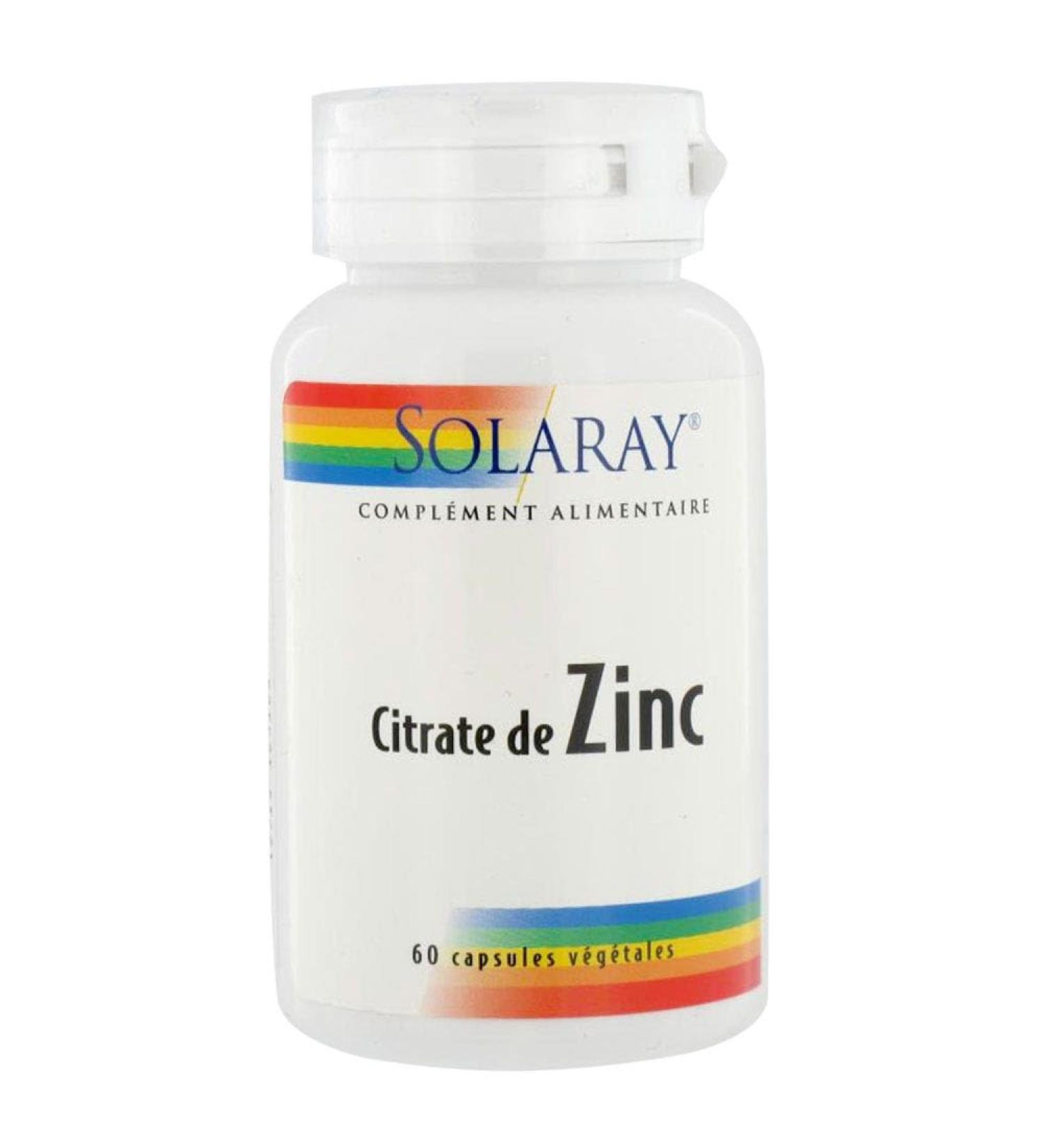Solaray - Zinc - 60 capsules - Against acne