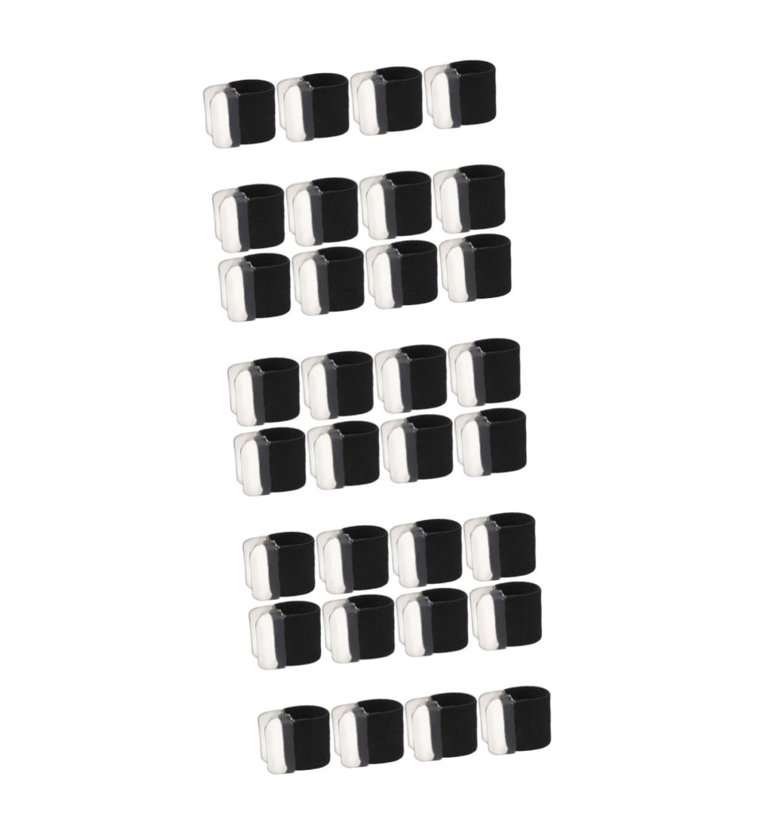 FRCOLOR 16 Pairs Bunion Separators - Flexible Orthopaedic Spacers for Men & Women - Reusable Bunion Spreaders in Black - 2.5x1.9cm - Buy Online on GoSupps.com