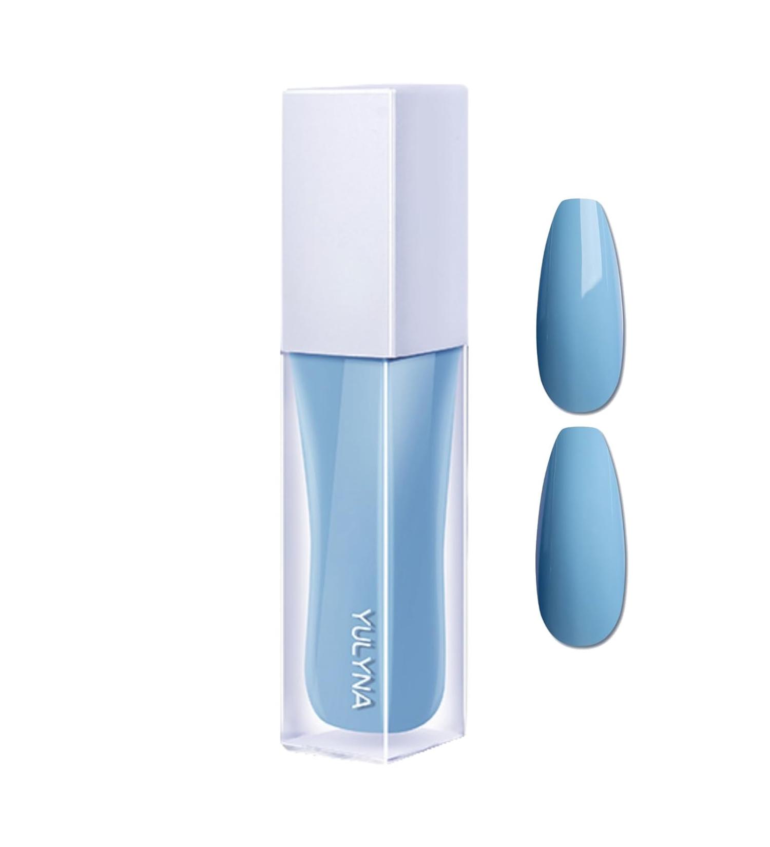 Nail Varnish Ice Blue Nail Polish 8ML Gel Nail Polish Quick Drying & Odorless Nail Gel No Need Lamp Non Toxic Odorless Nail Polish for Women and Girls - Buy Online on GoSupps.com