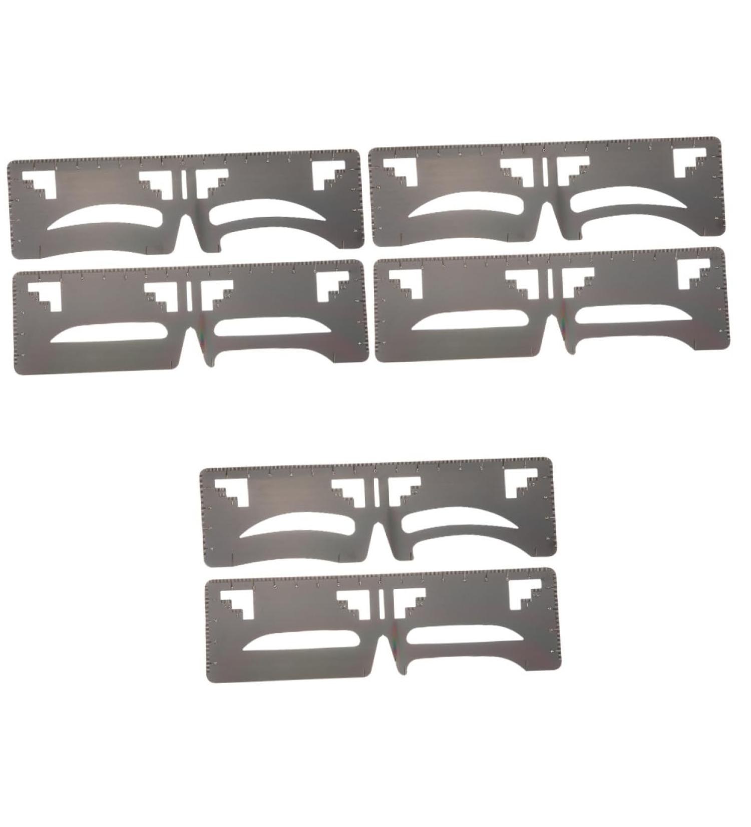 FOMIYES 6 Pcs Eyebrow Ruler Tiaras for Girls Brow Tool T Tool Brow Makeup Supplies Eyebrow Trimming Mold - Buy Online on GoSupps.com