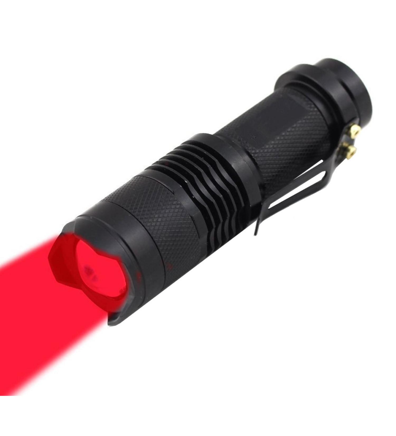 WAYLLSHINE High Power Red LED Flashlight - Single Mode, Ideal for Astronomy, Aviation, Night Observation - Buy Online on GoSupps.com