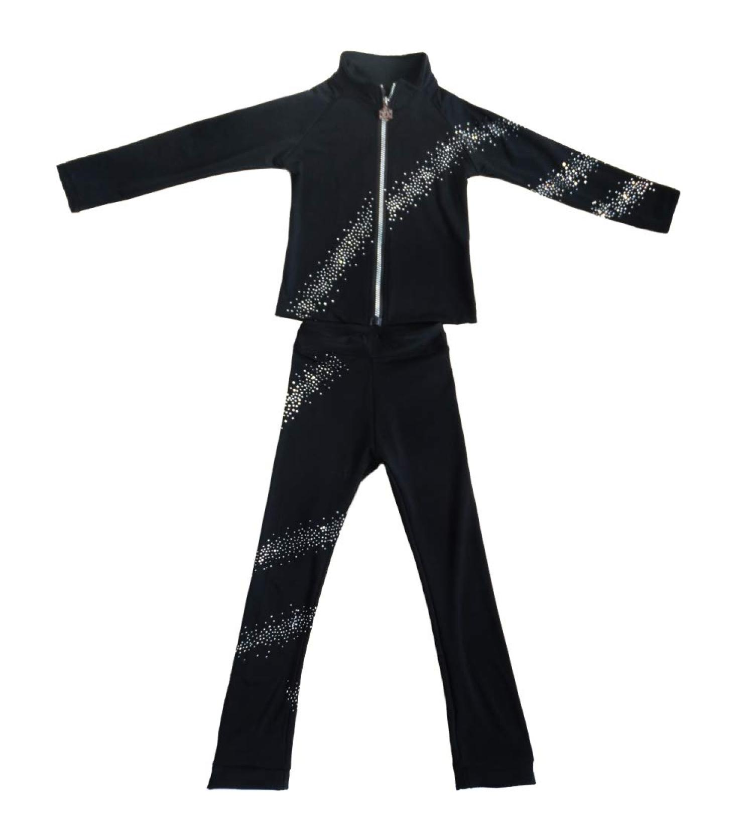 LIUHUO Girls Fleece Ice Skating Pants & Overboots Set | Kids Figure Skating Leggings 10-12 Years - Buy Online on GoSupps.com