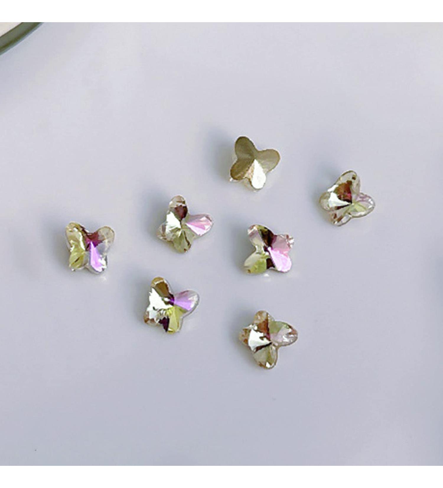 FEIlei 10x Water Droplet Nail Charms Pointed Back Nail Art Charm Heart Nail Rhinestones - Buy Online on GoSupps.com