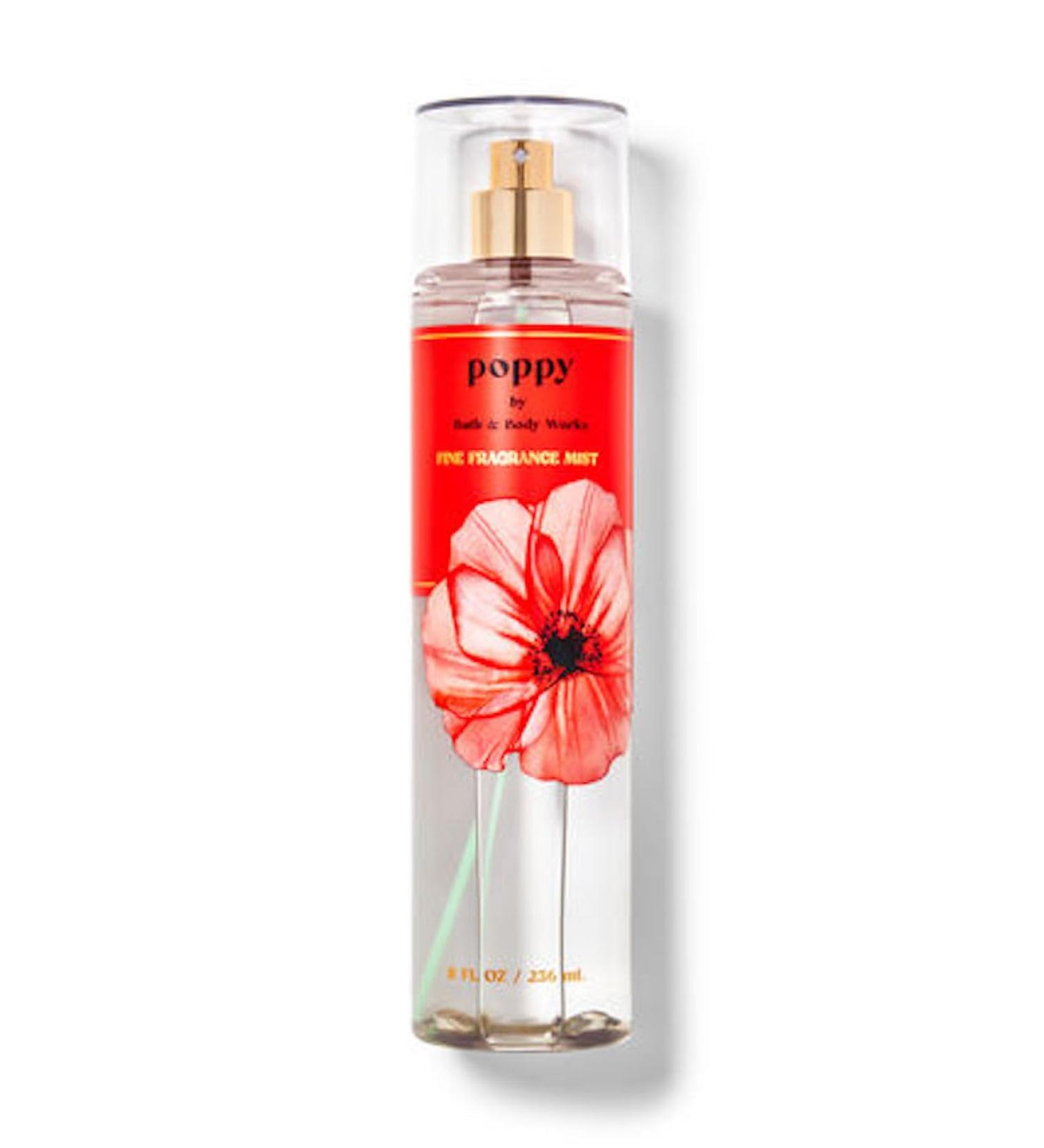 Bath & Body Works Poppy Fine Fragrance Body Spray Mist 8 fl oz / 236 mL (Poppy)